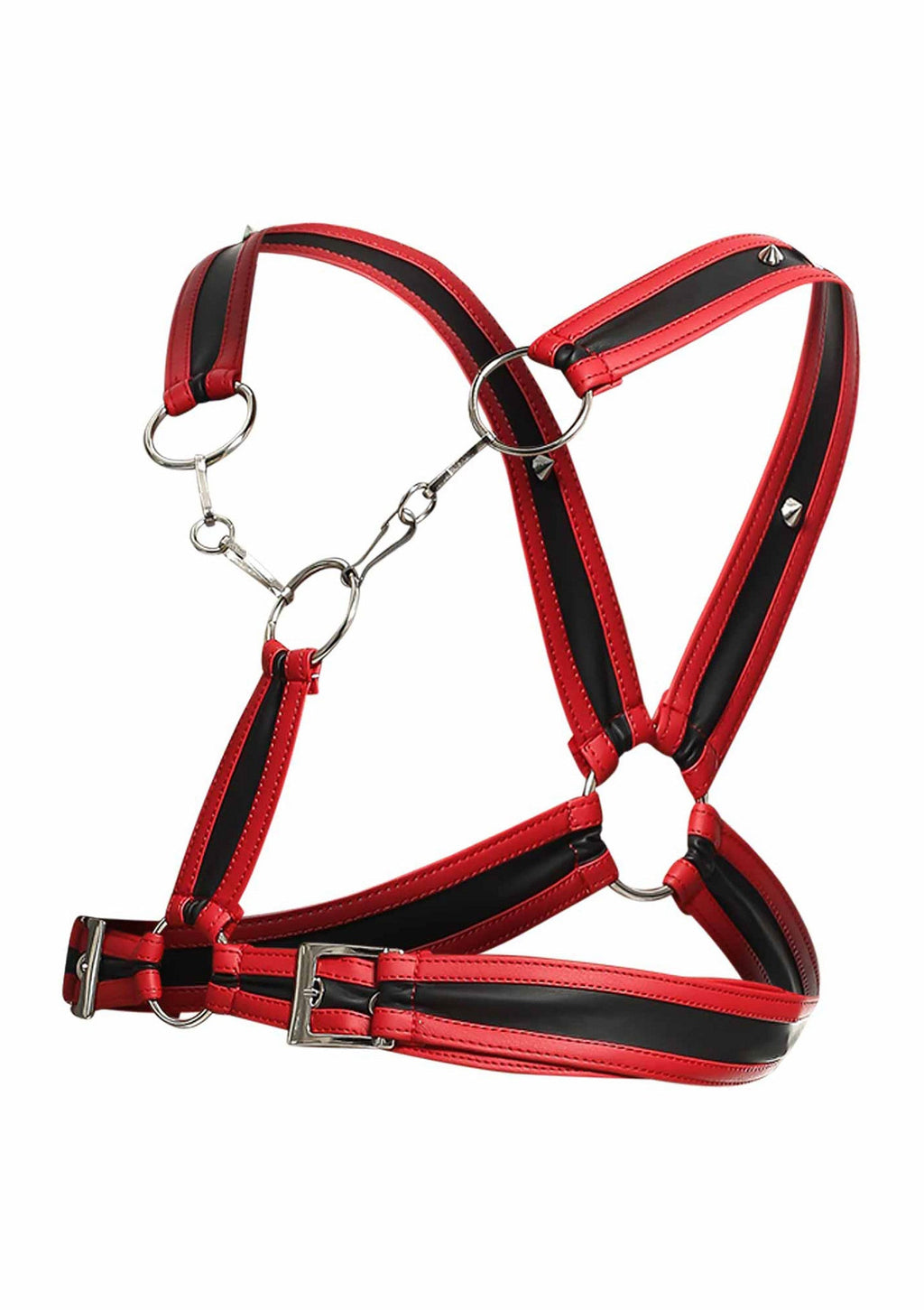 DNGEON Red Cross Chain Harness