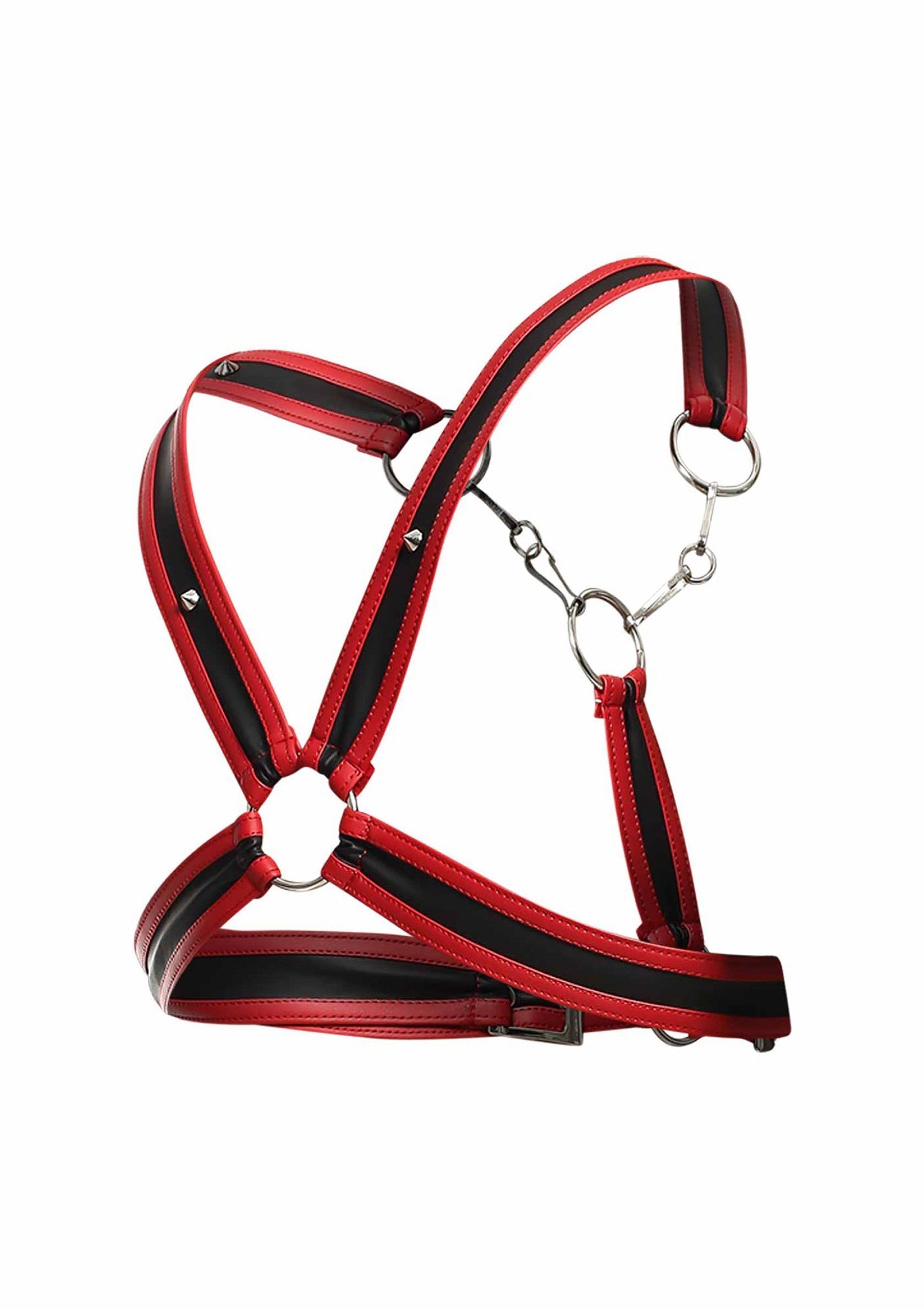 DNGEON Red Cross Chain Harness