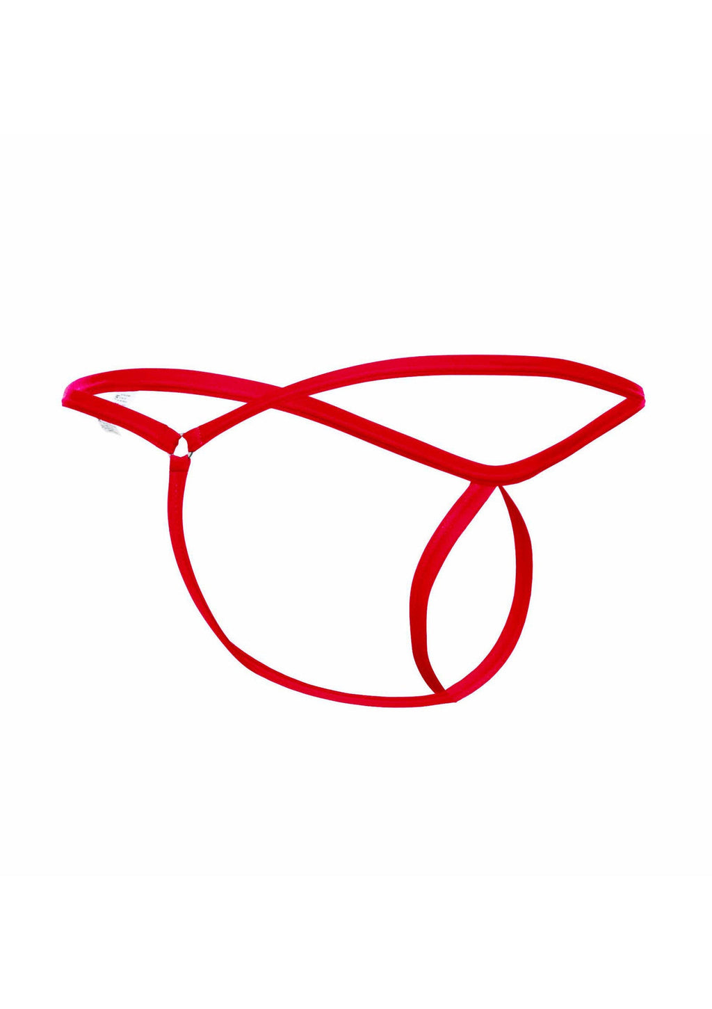 Red teardrop thong
