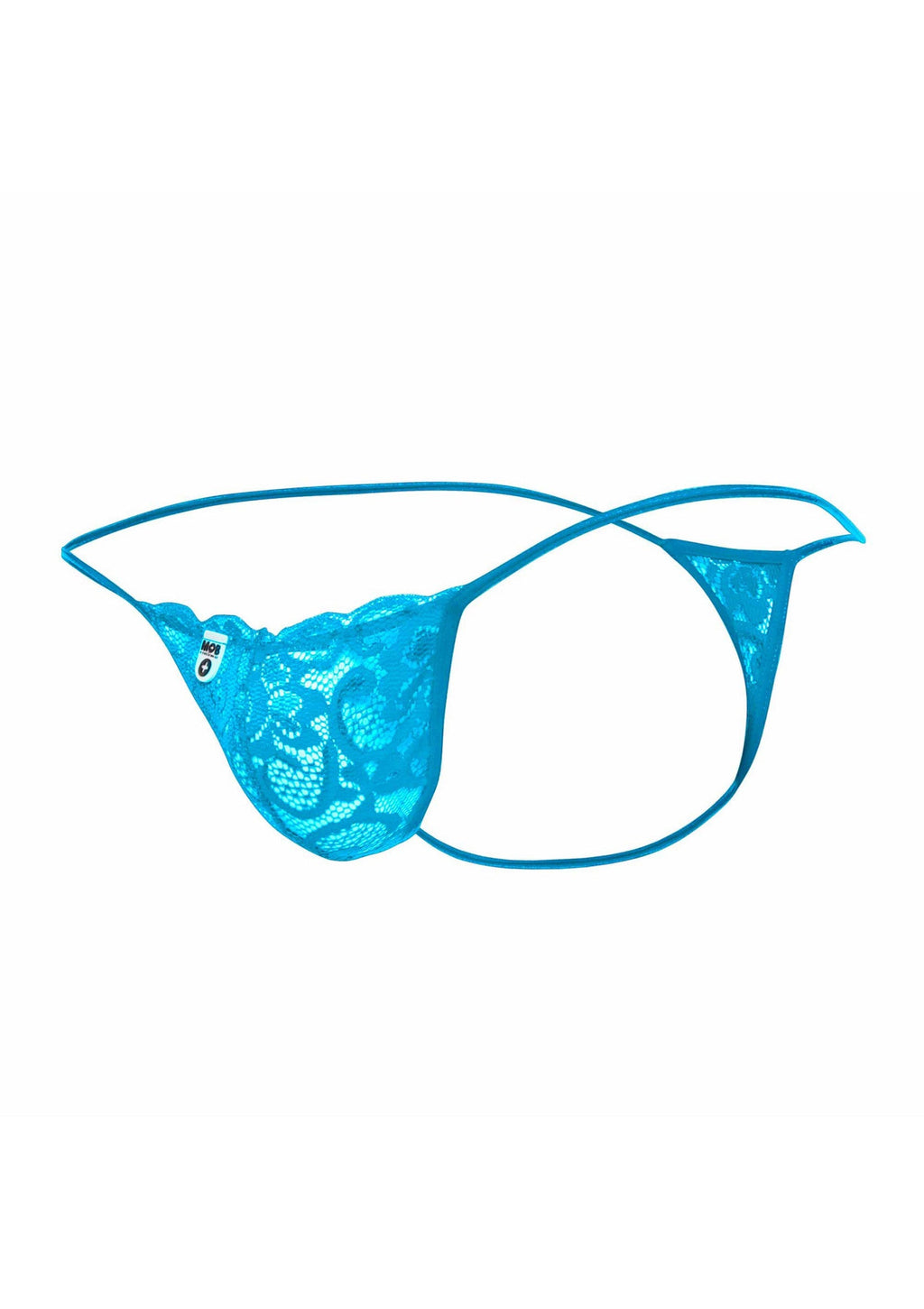 Aqua lace thong
