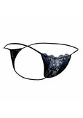 Black lace thong