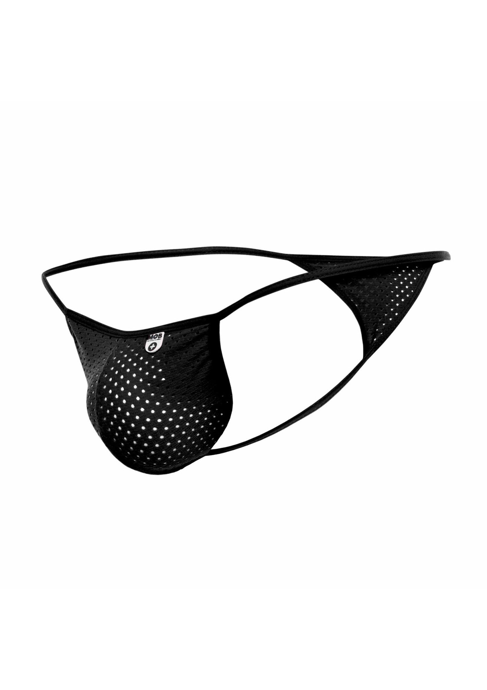MOB Microfiber V-String Black