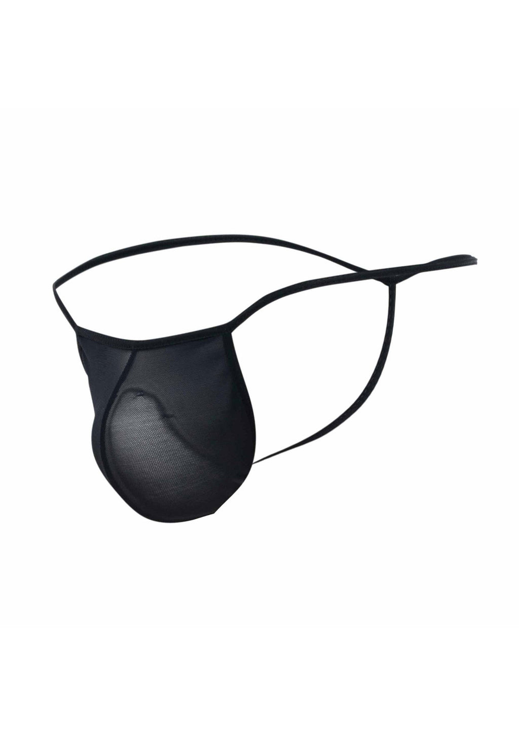 MOB Sheer T-Back Thong Black