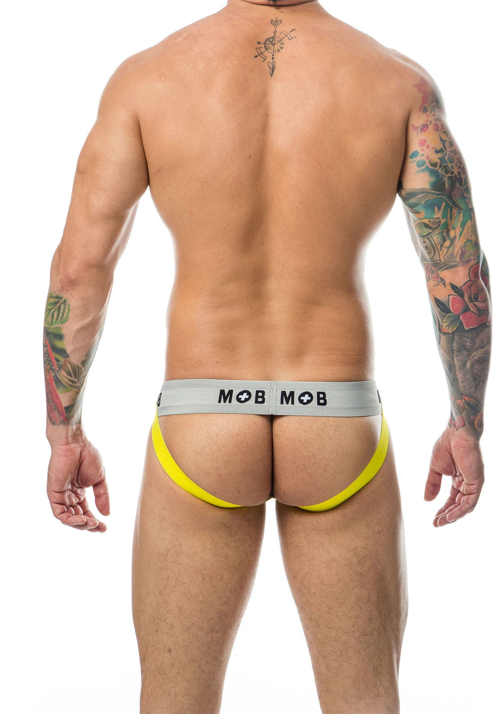 Classic striped yellow MOB jockstrap