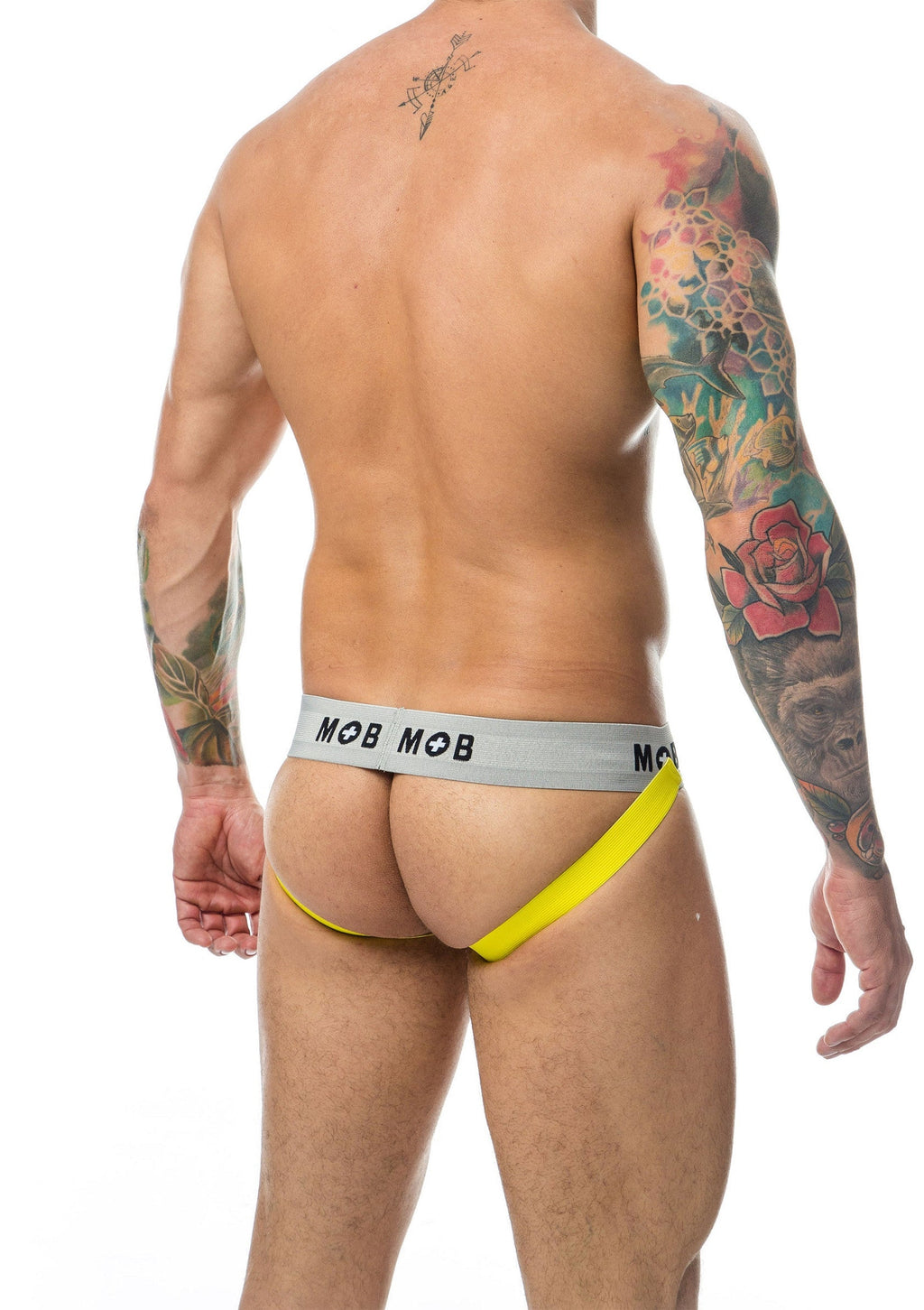 Classic striped yellow MOB jockstrap