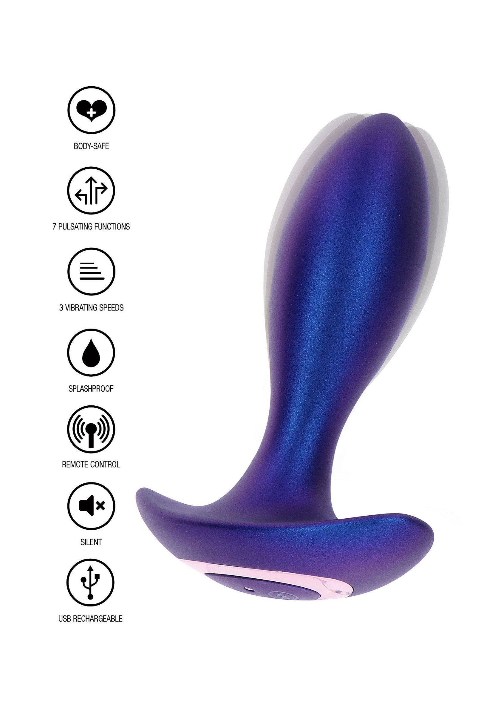 The Brave blue vibrating anal plug