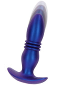 The Tough Thrusting blue vibrating plug