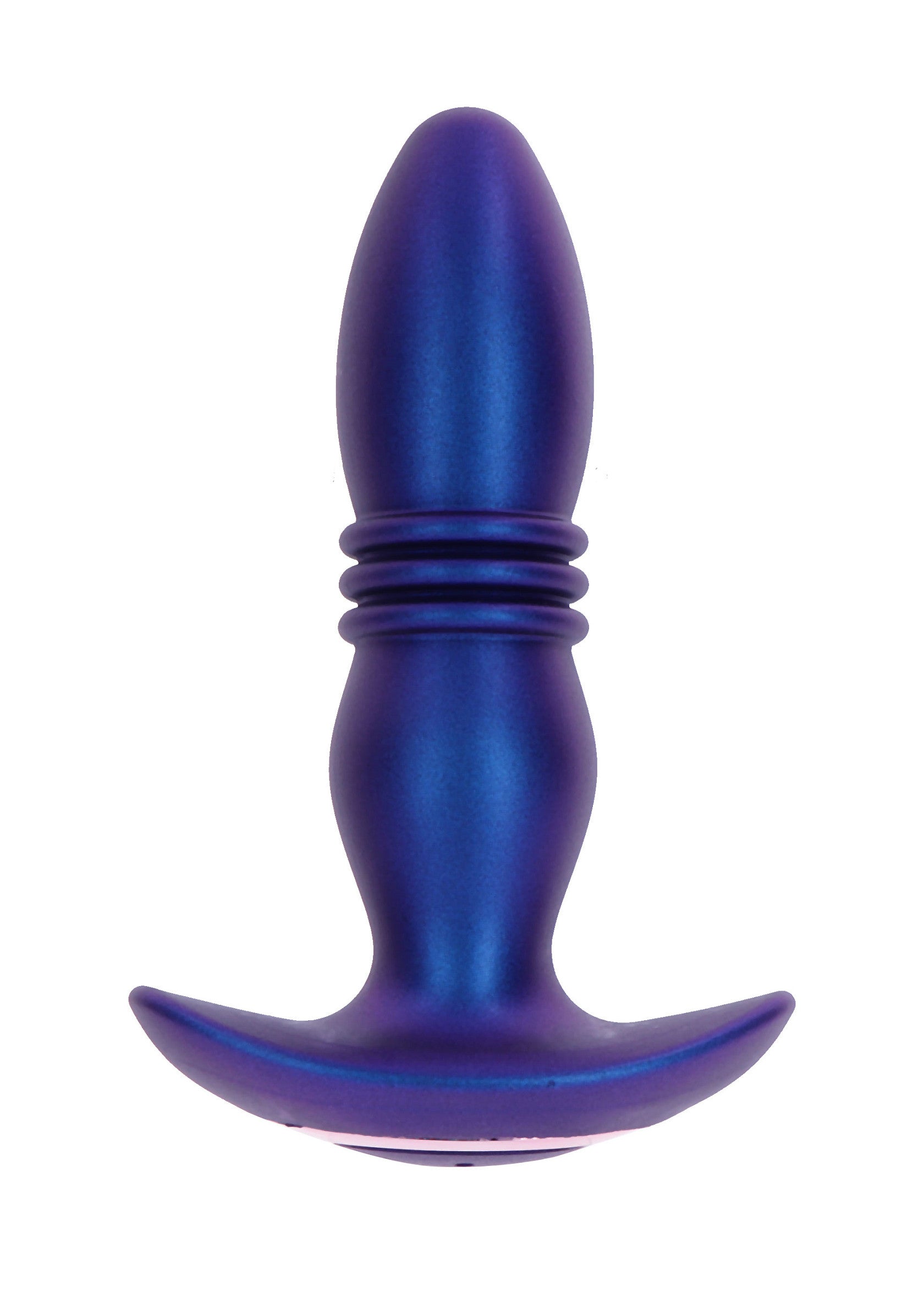 The Tough Thrusting blue vibrating plug