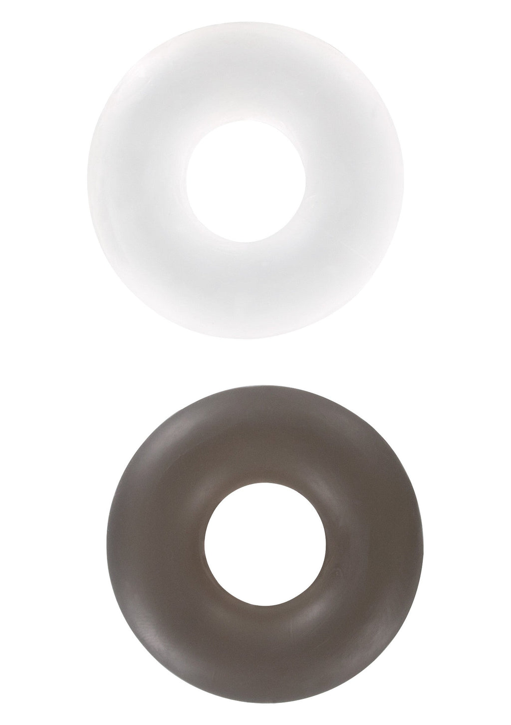 2 pieces transparent button rings