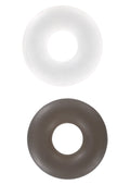 2 pieces transparent button rings