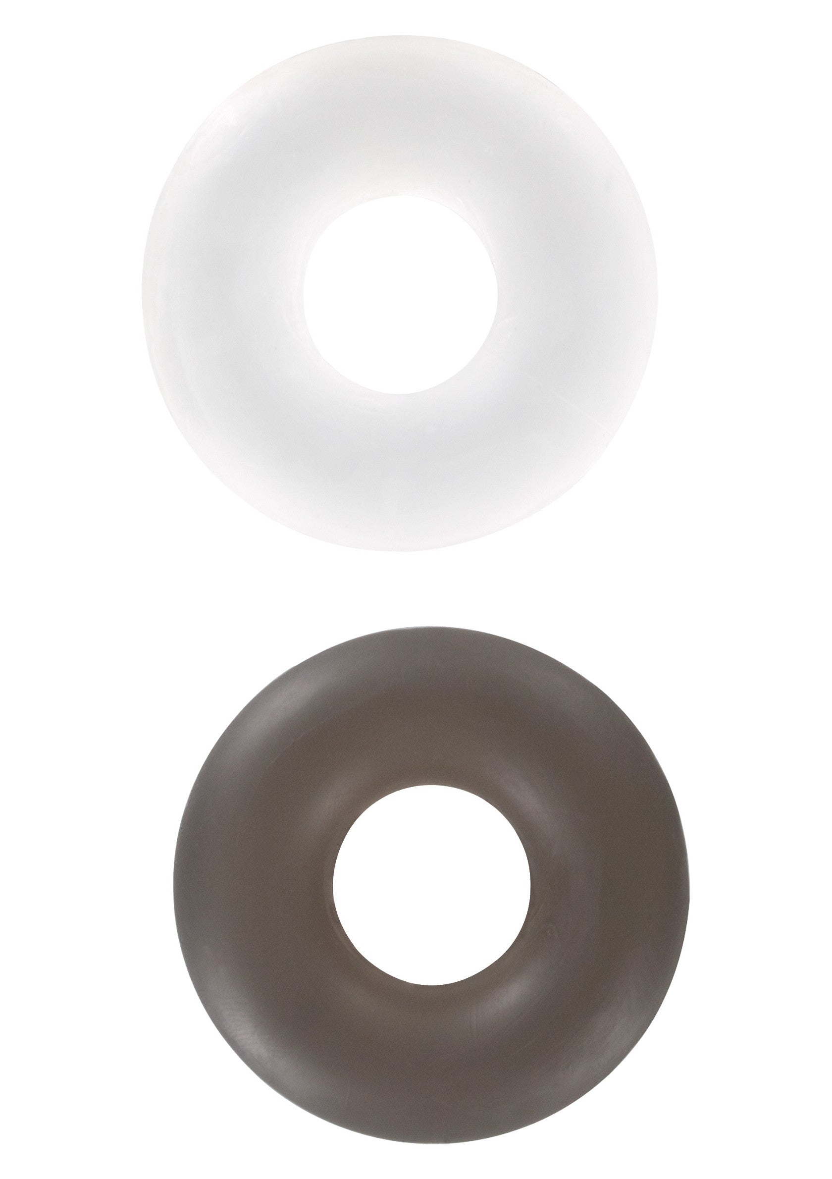 2 pieces transparent button rings
