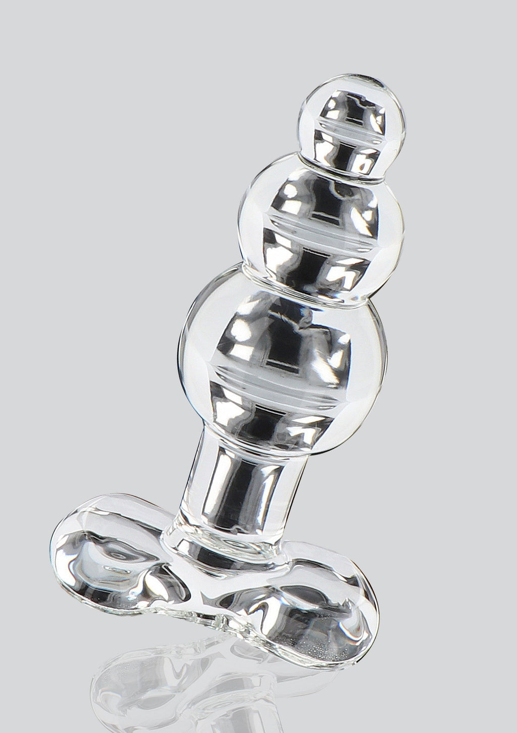 Transparent crystal anal jewel
