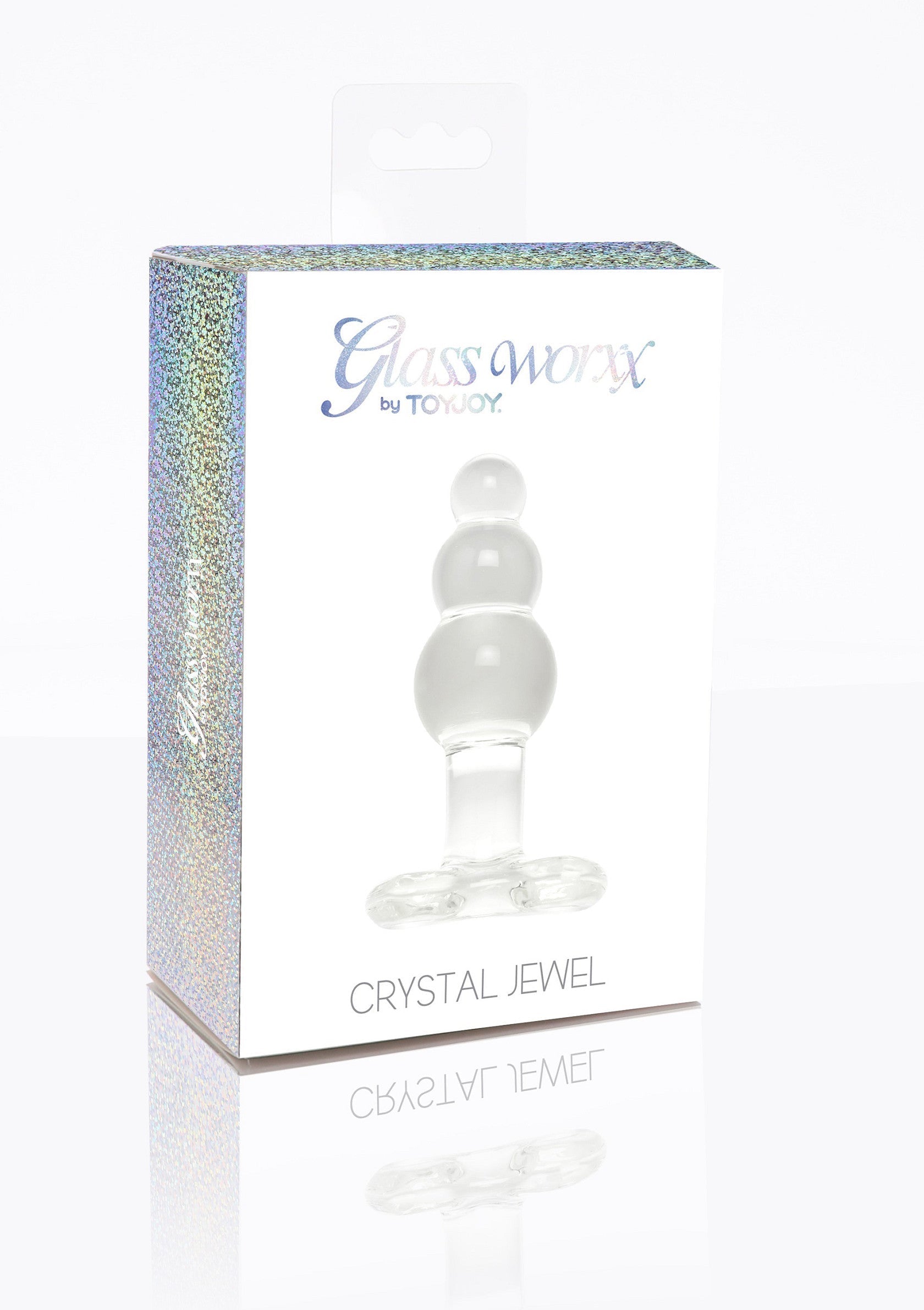 Transparent crystal anal jewel