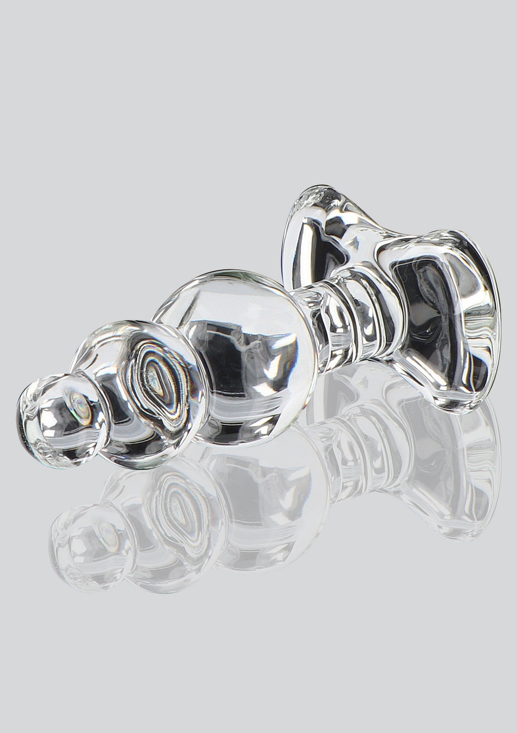 Transparent crystal anal jewel