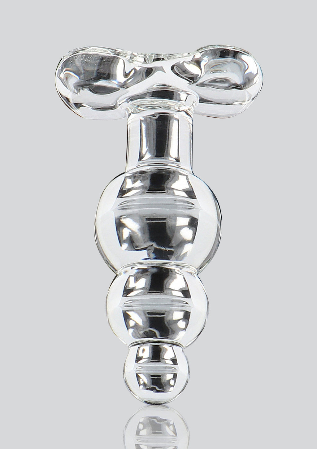 Transparent crystal anal jewel