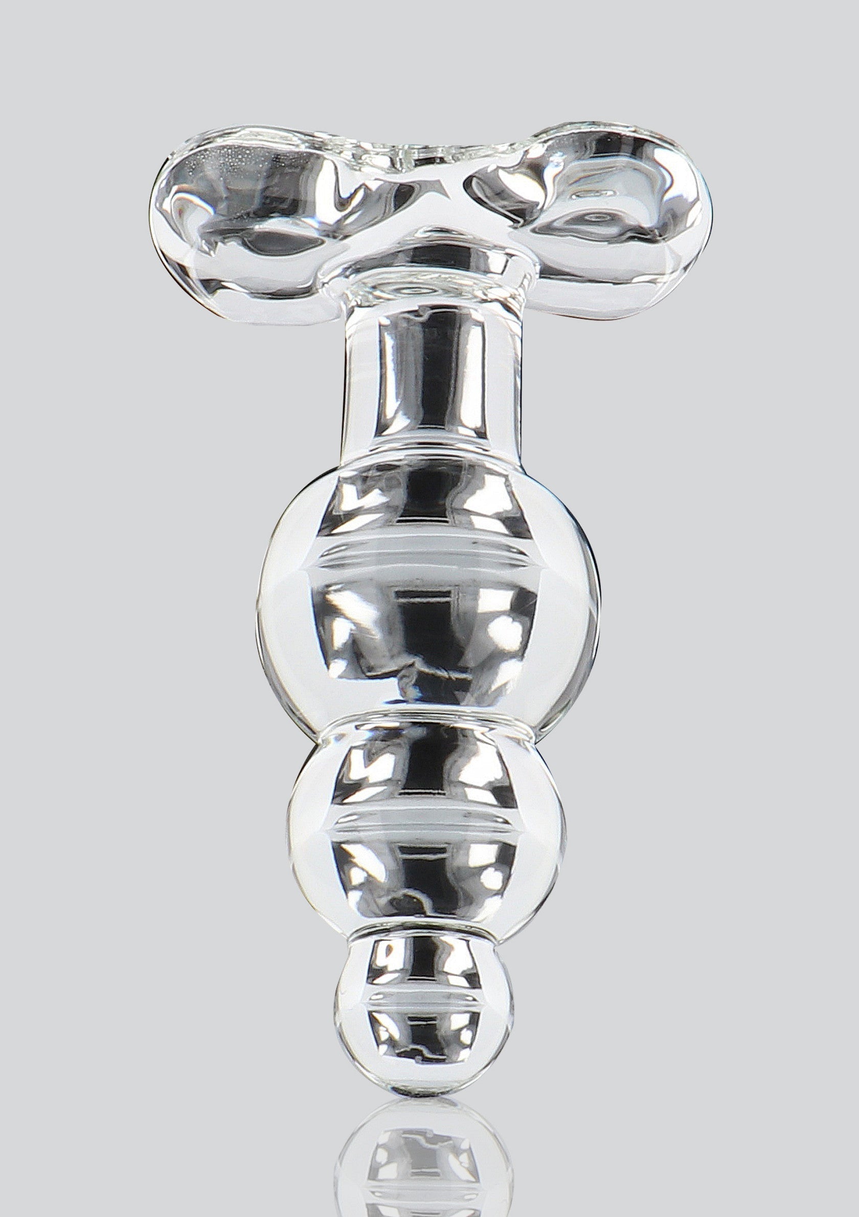 Transparent crystal anal jewel