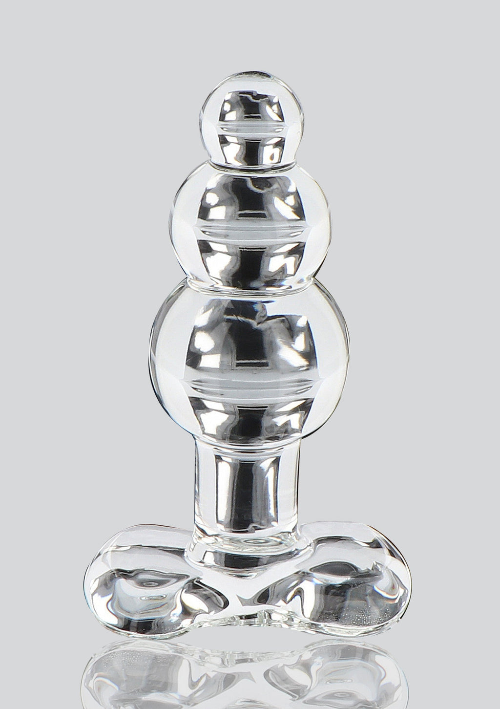 Transparent crystal anal jewel