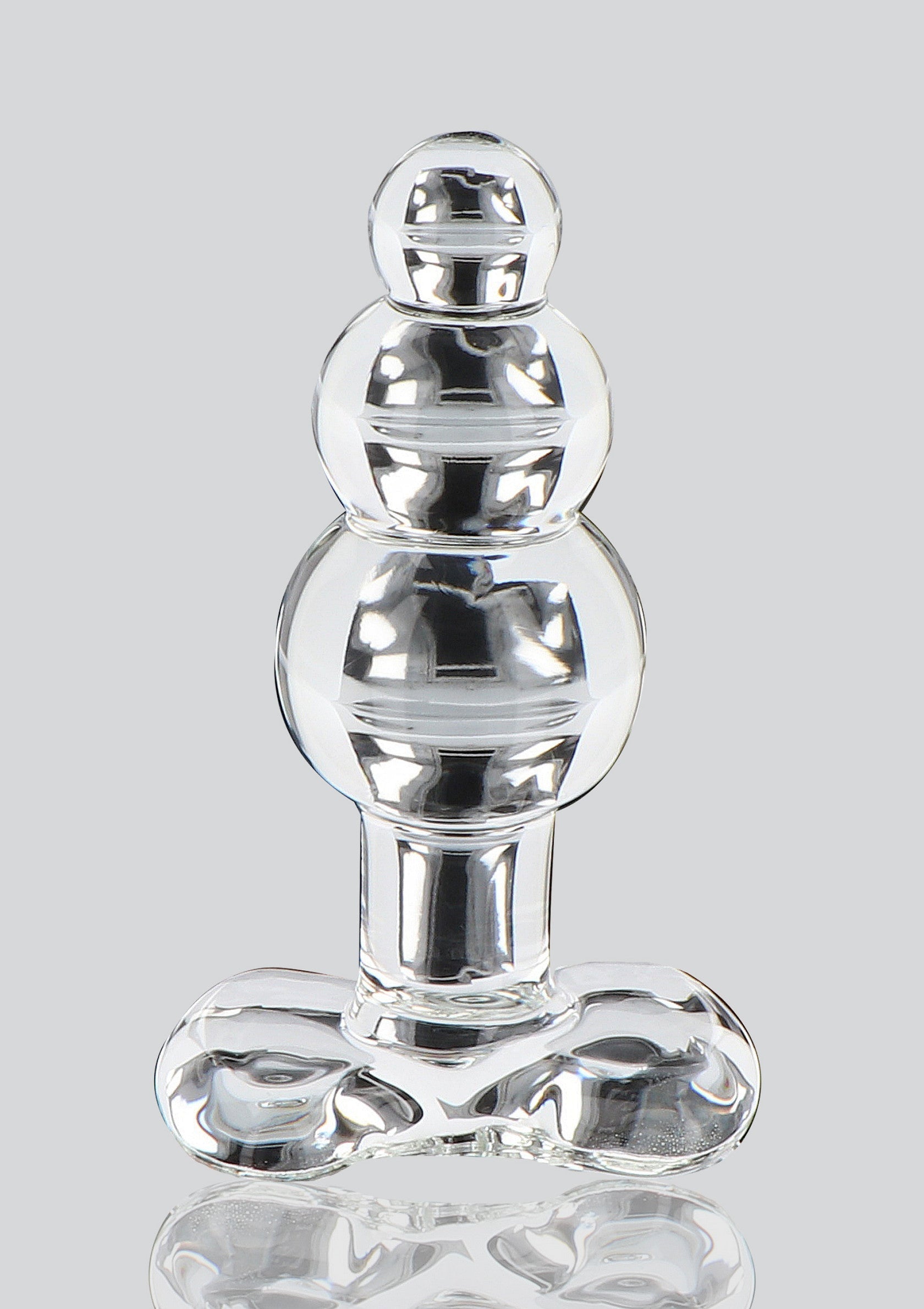 Transparent crystal anal jewel