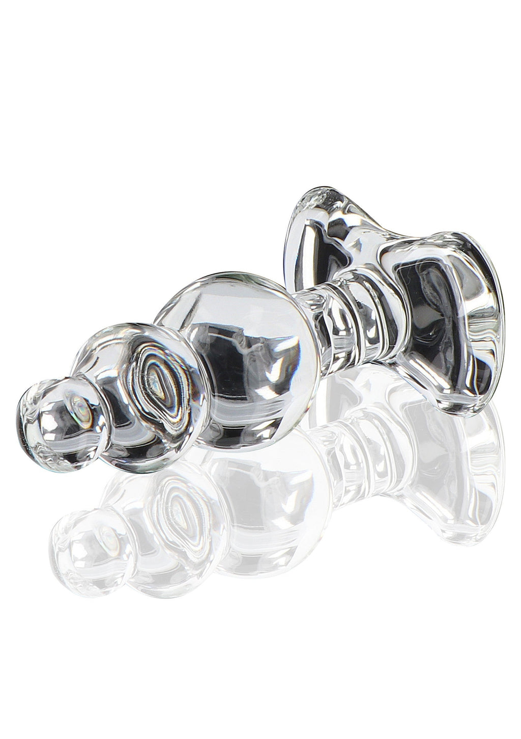 Transparent crystal anal jewel