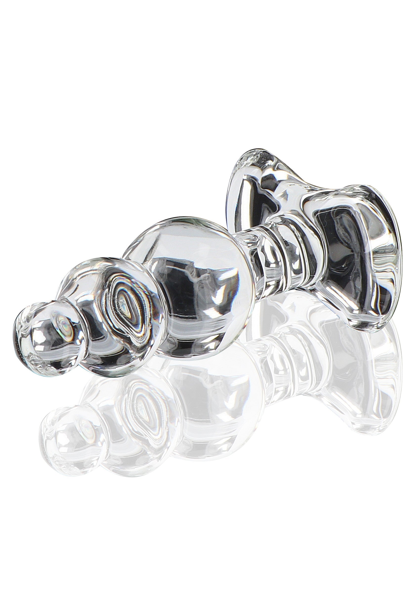 Transparent crystal anal jewel
