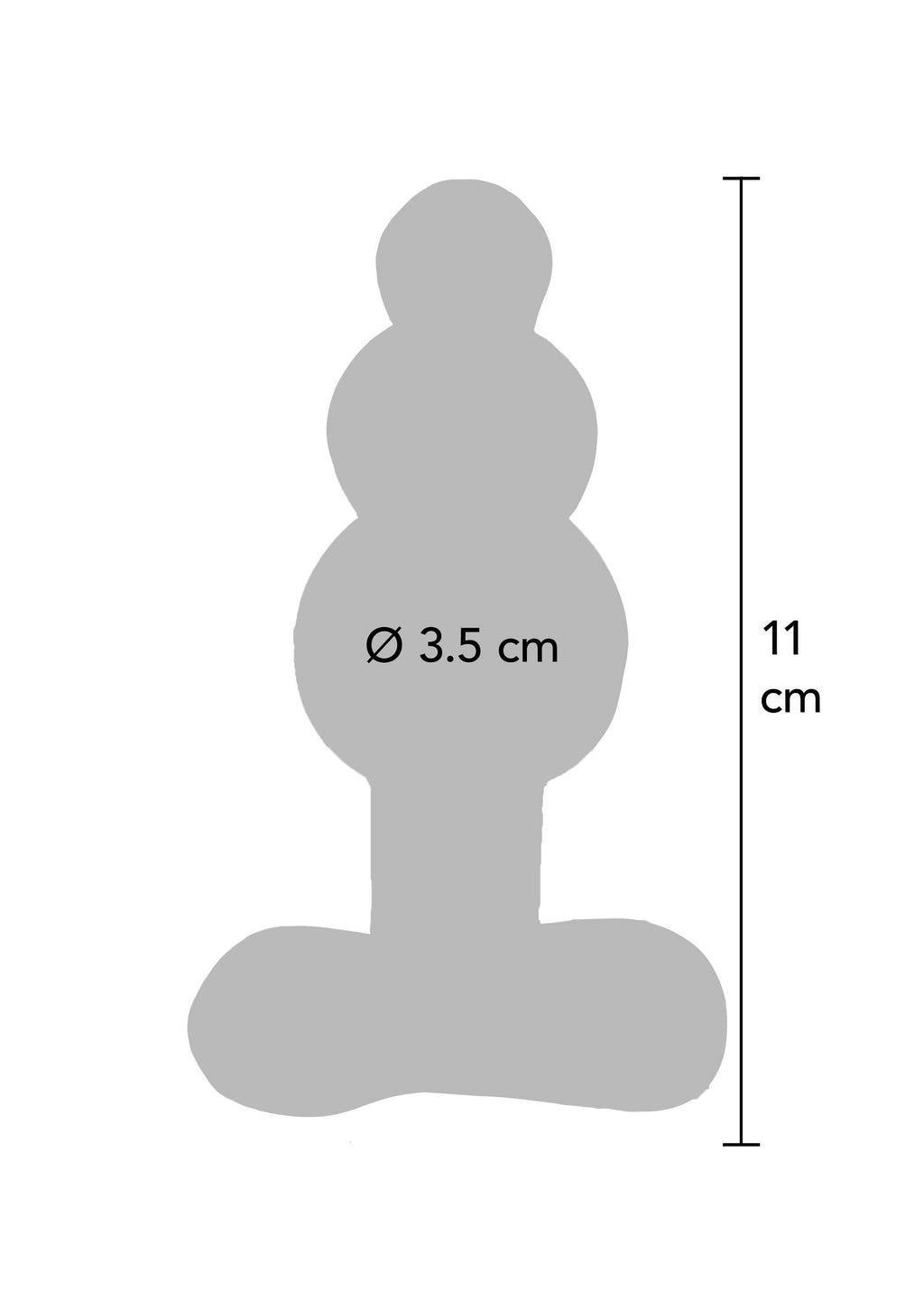 Transparent crystal anal jewel