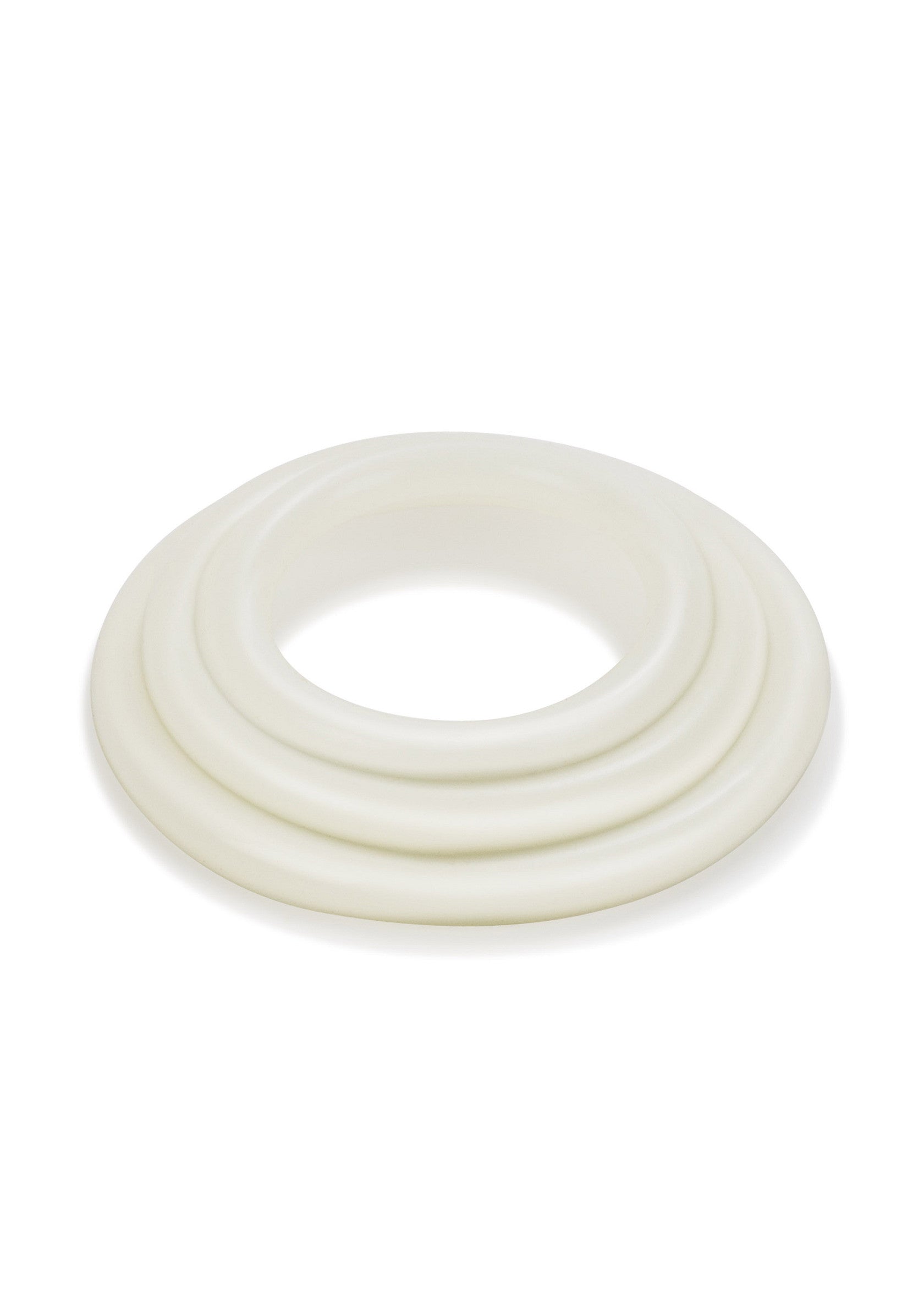 White Tri-Rings