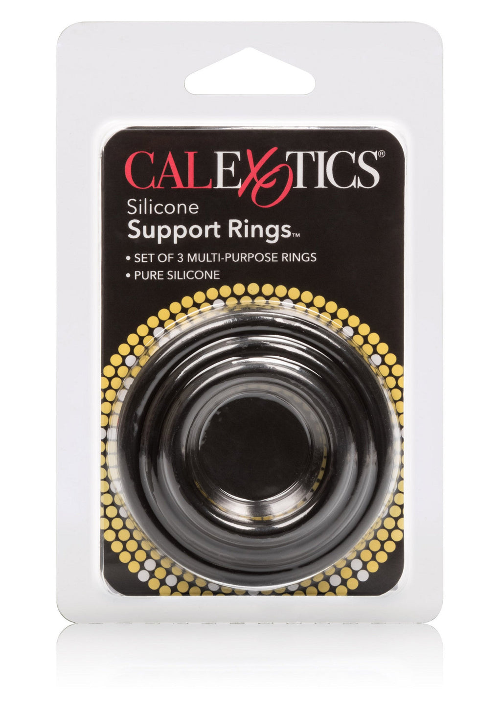 Black silicone support rings