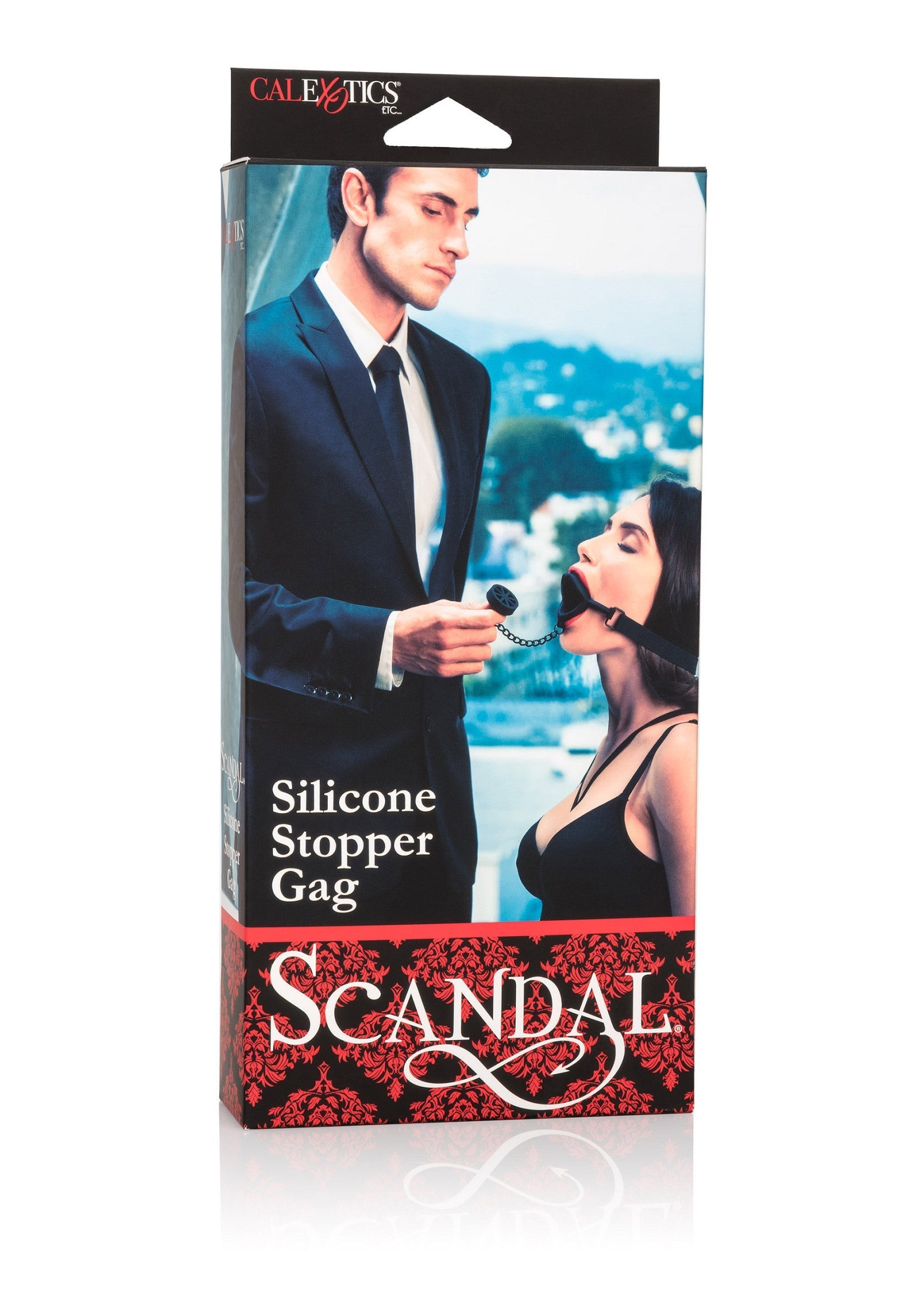 Scandal black silicone gag