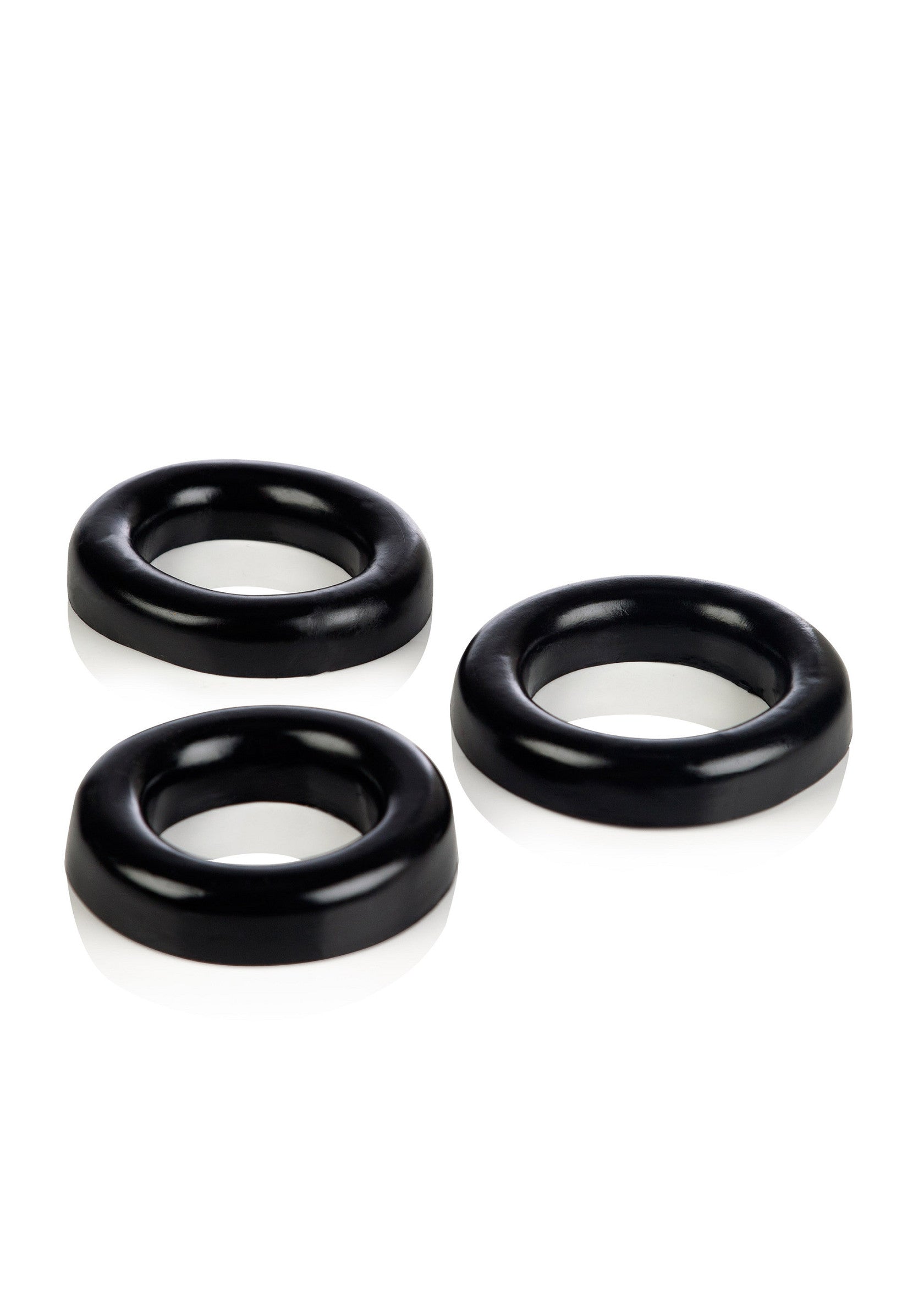 Set of 3 black COLT rings