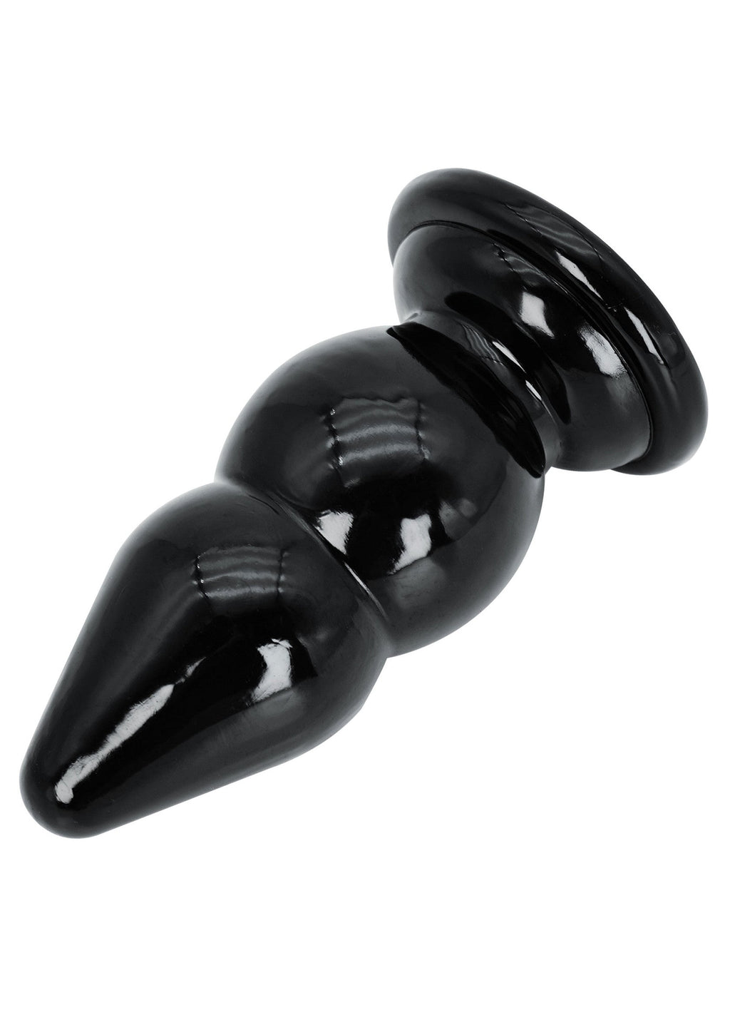 Large 17 cm black anal beads