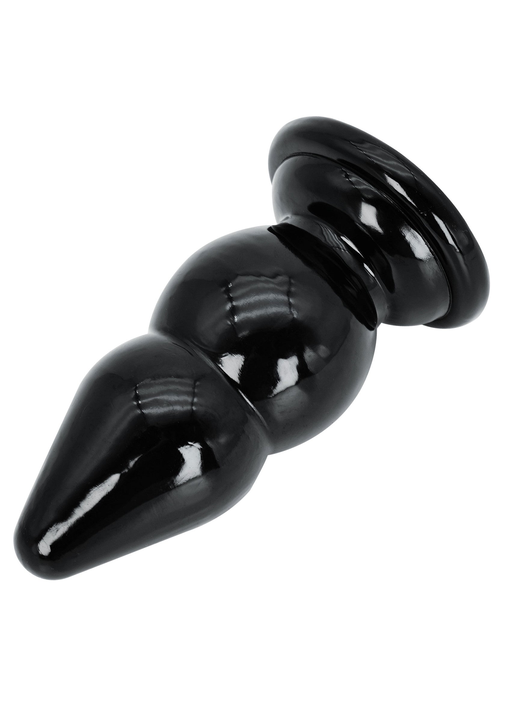 Large 17 cm black anal beads