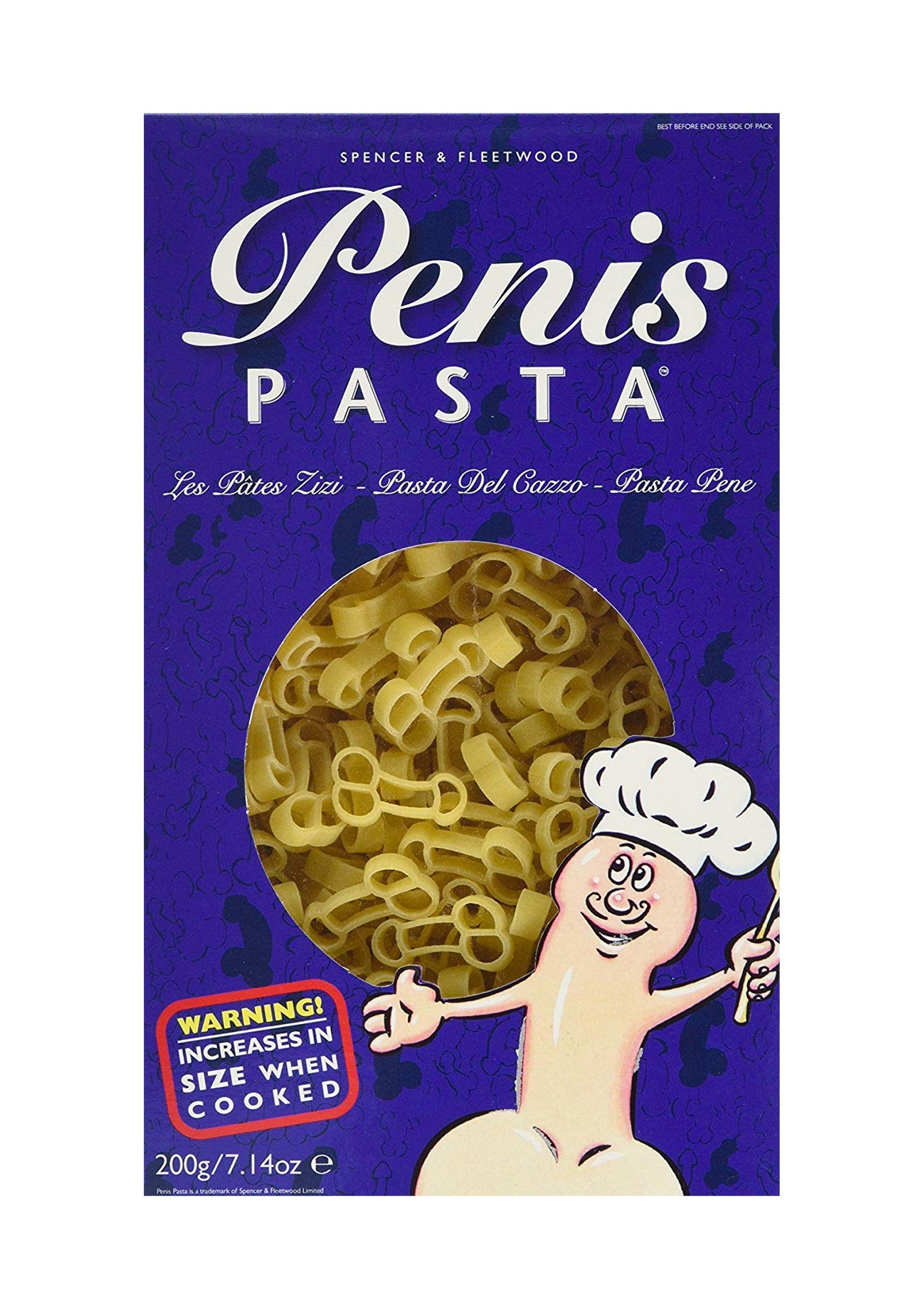 Penis-shaped pasta assortment
