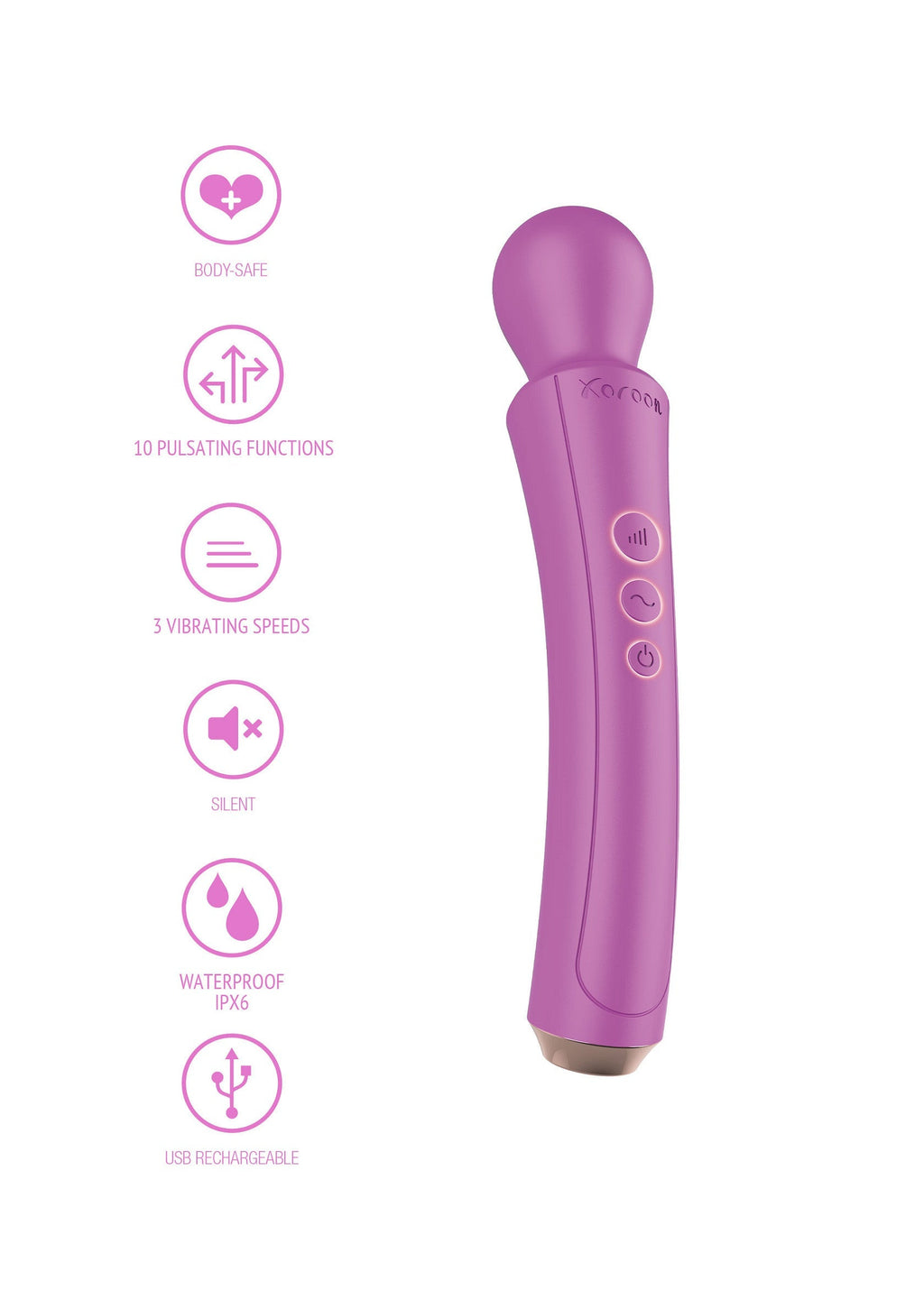The curved fuchsia wand