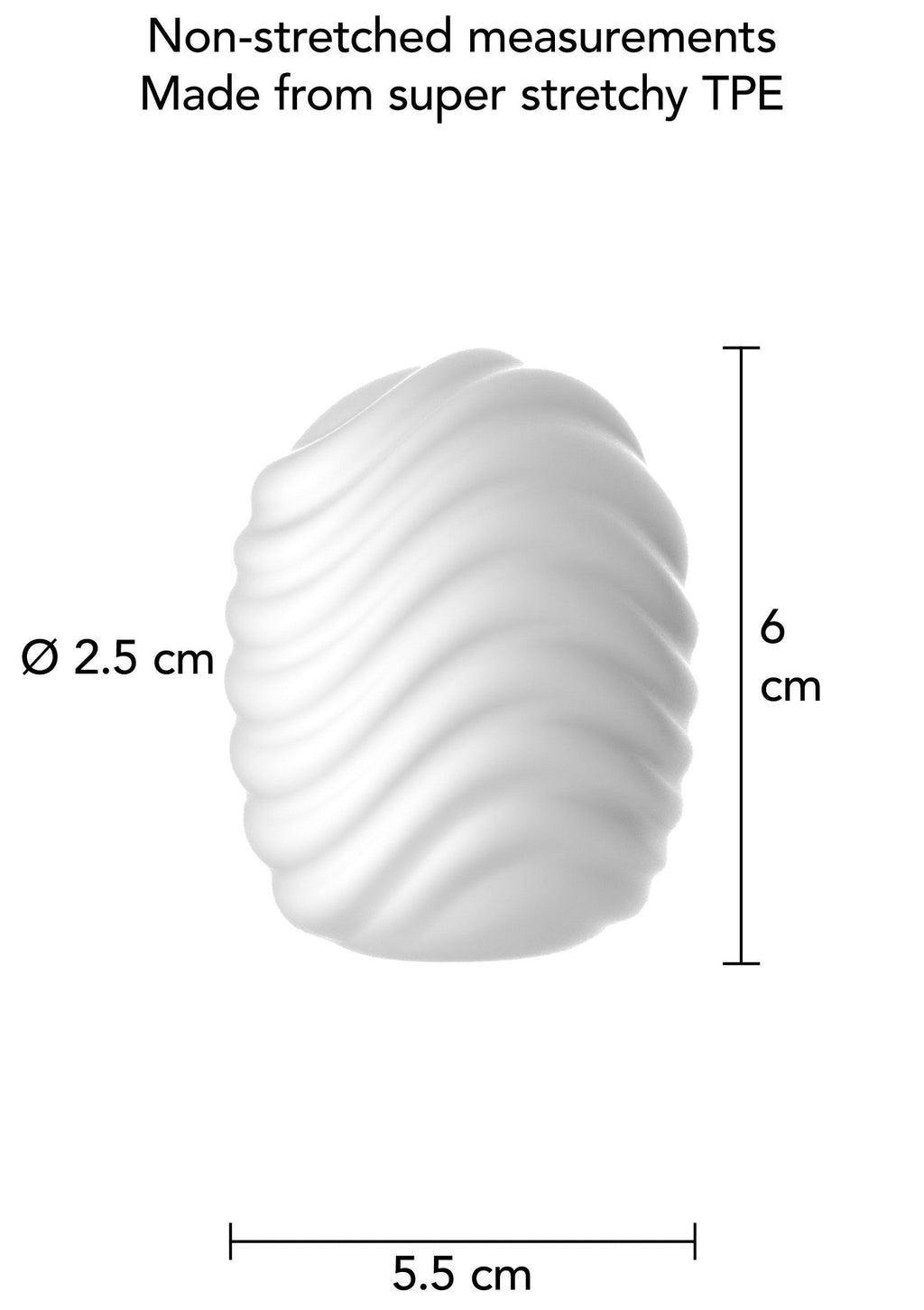 White Wave Mini Masturbator