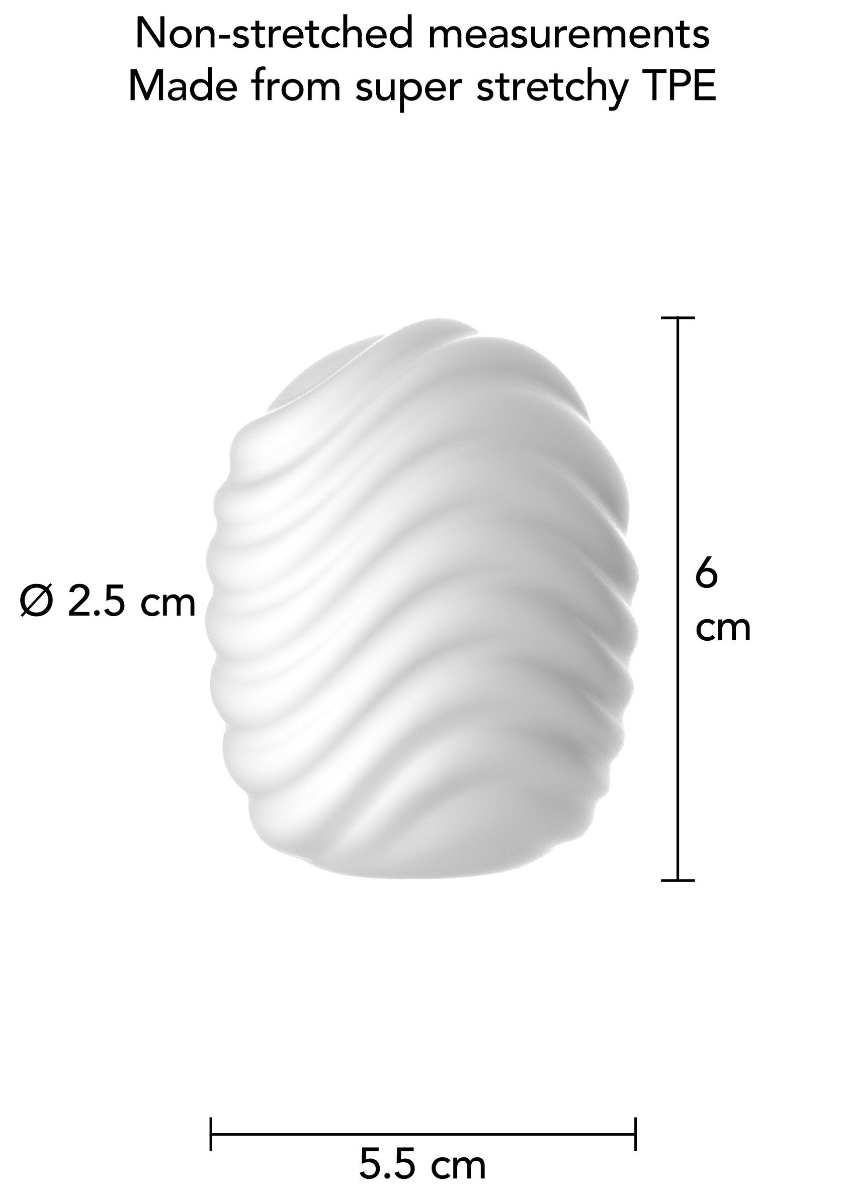 White Wave Mini Masturbator