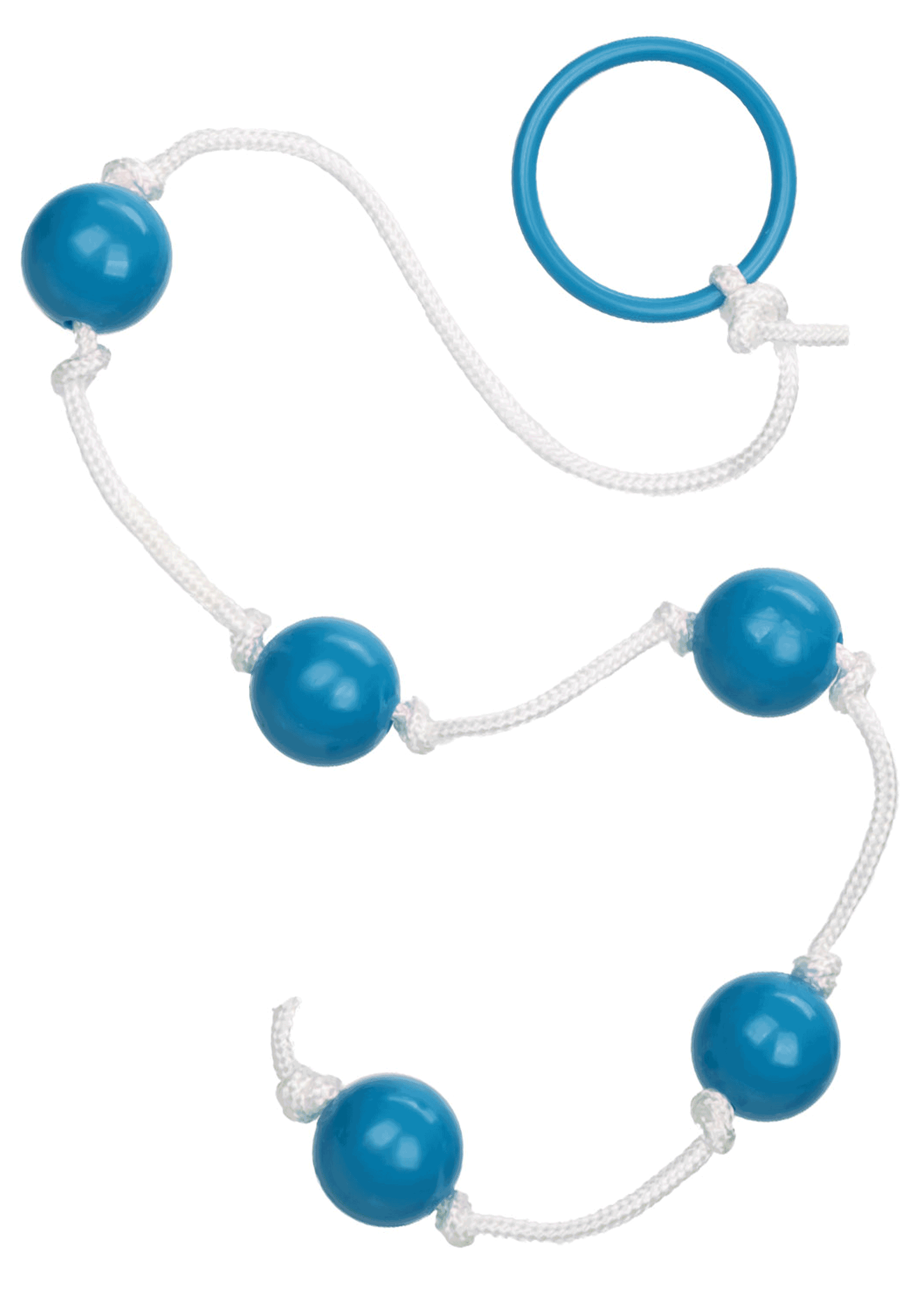 Small multi-colored anal beads