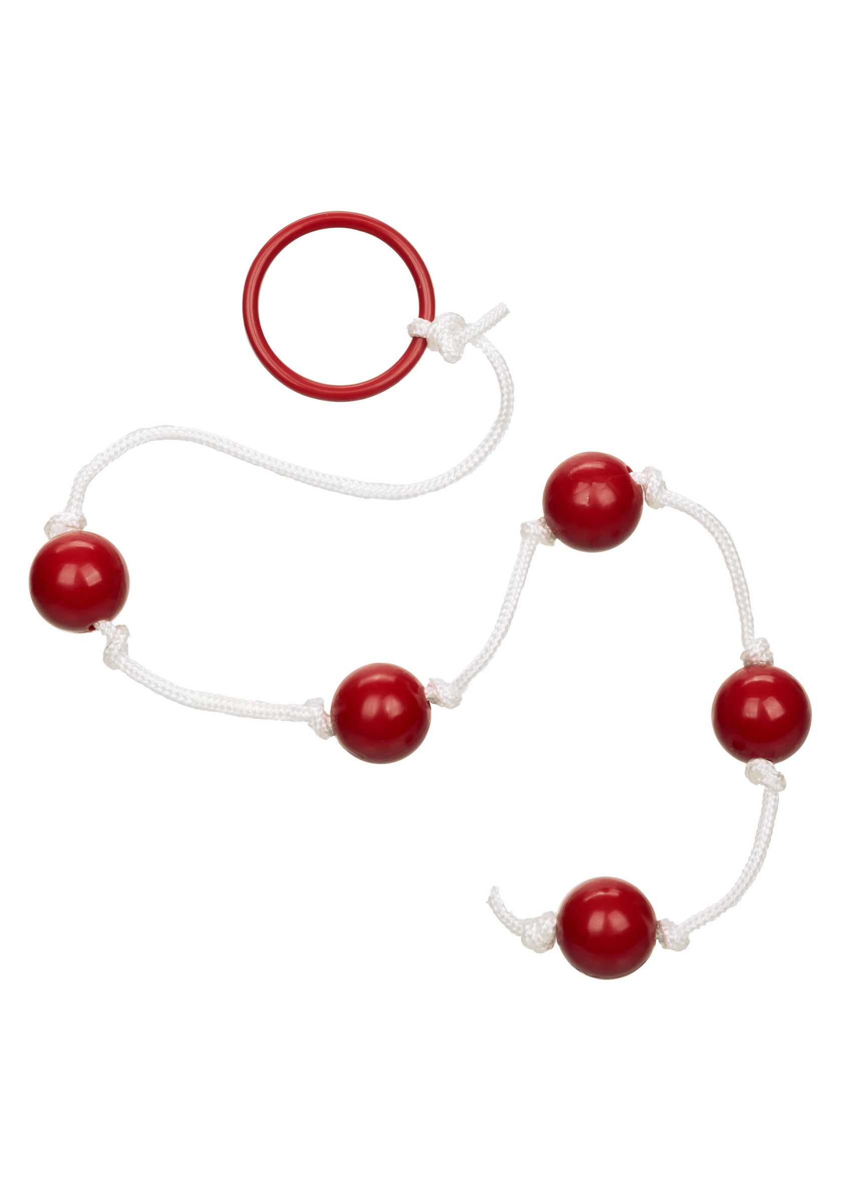 Small multi-colored anal beads