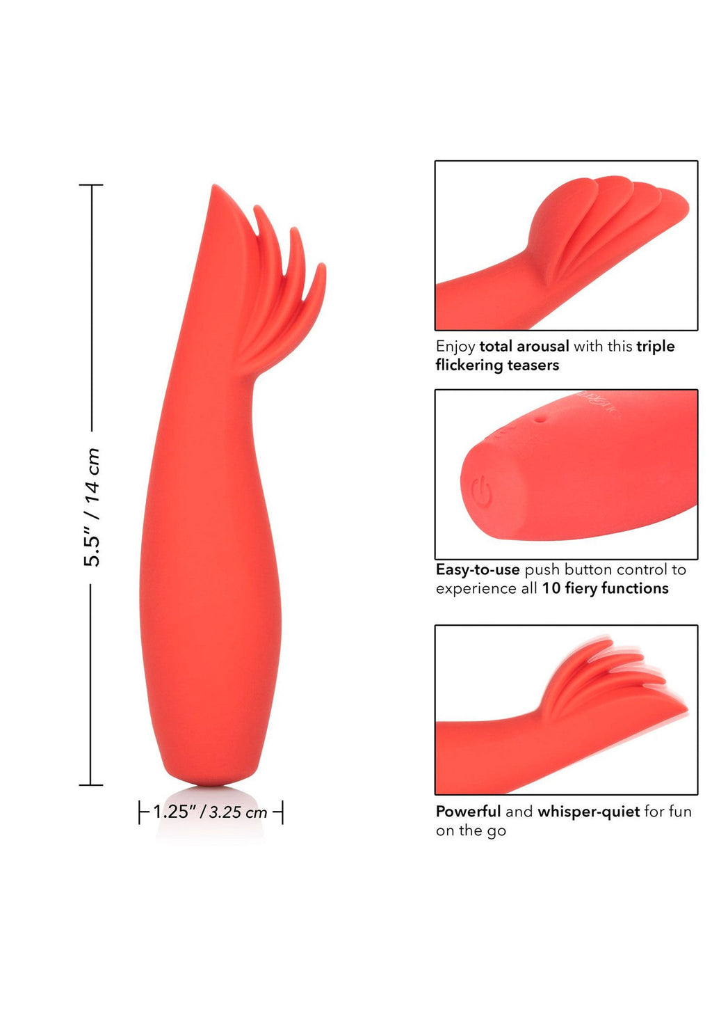 Fiery burning red