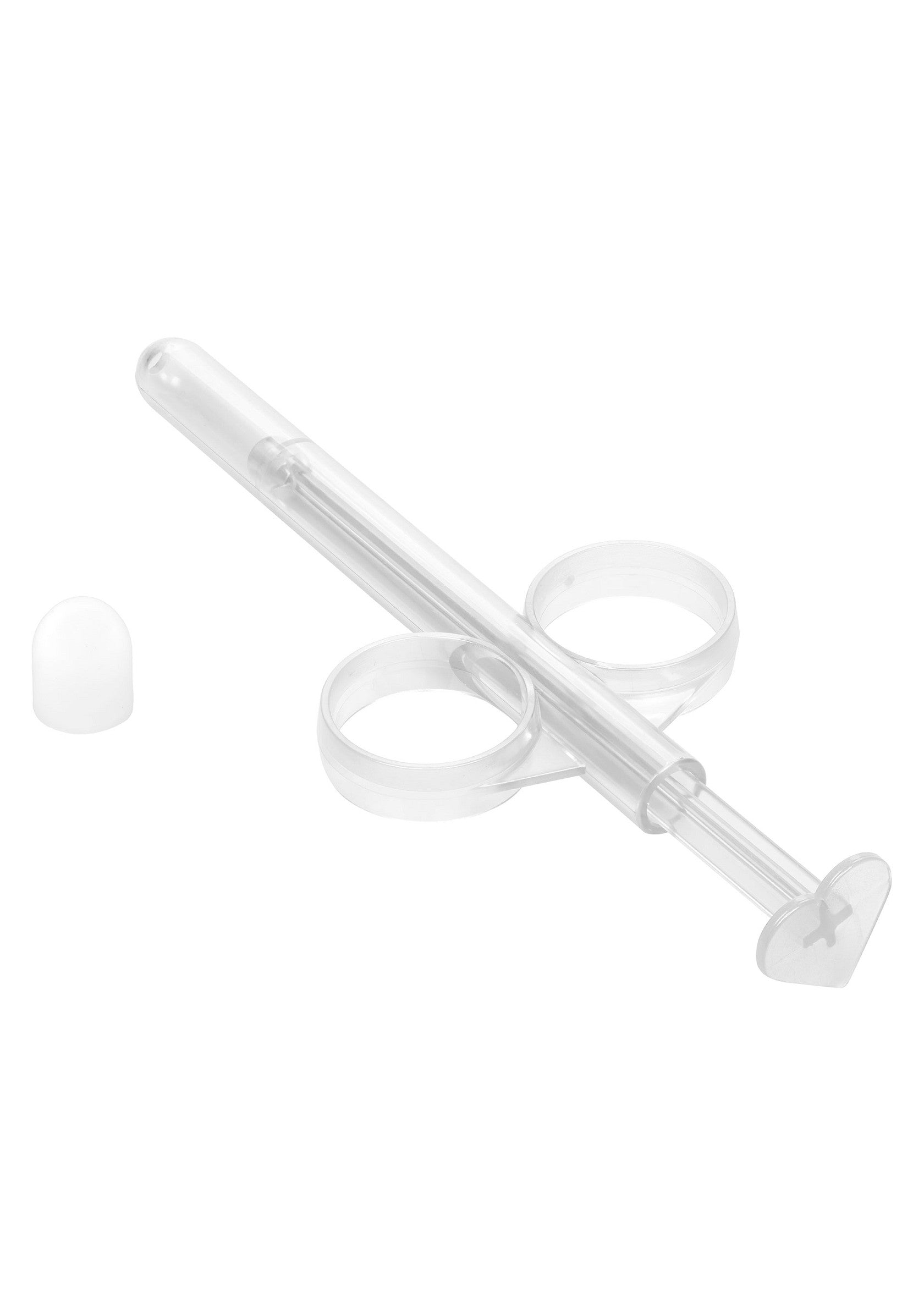 2 transparent lubricating tubes