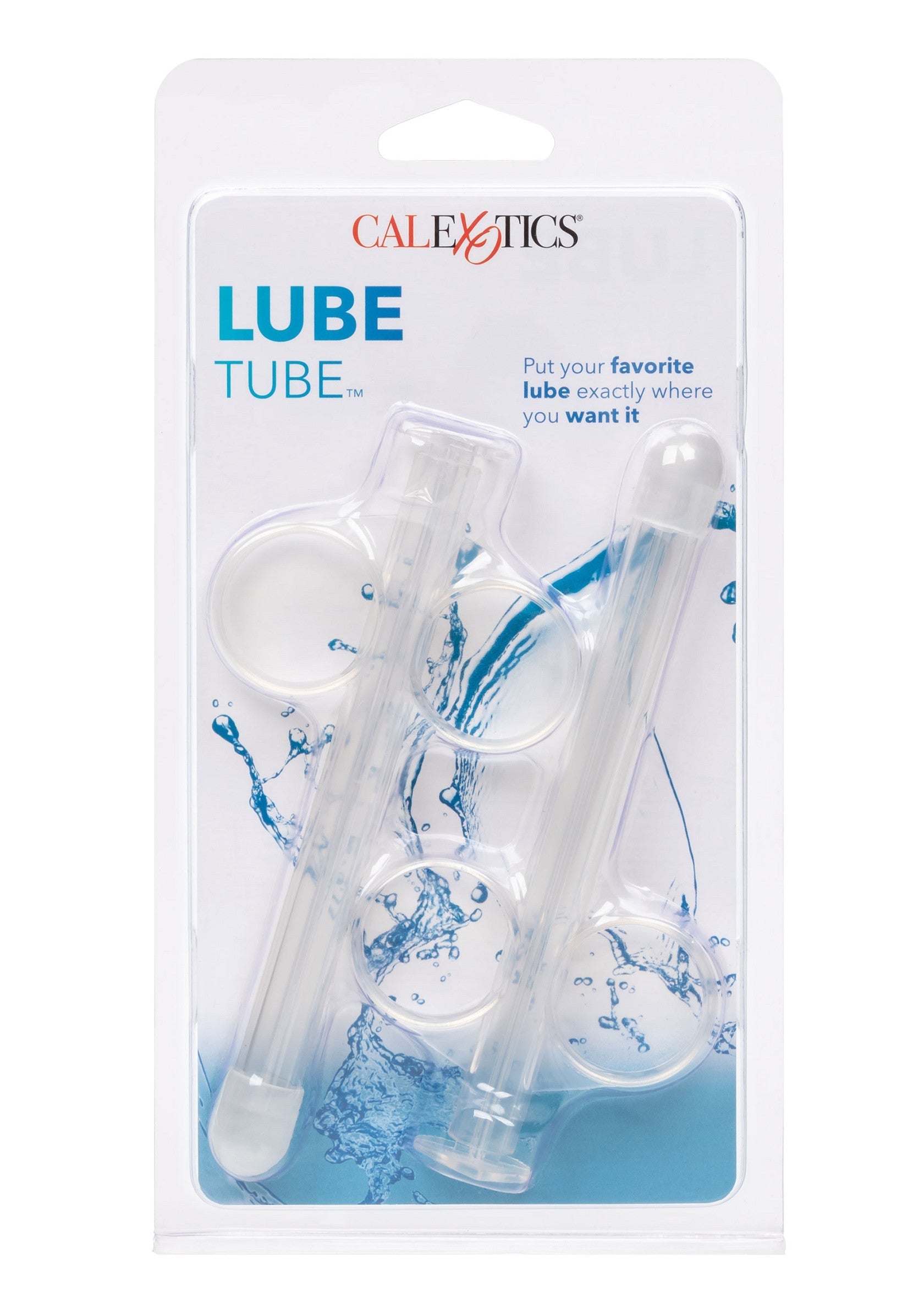 2 transparent lubricating tubes