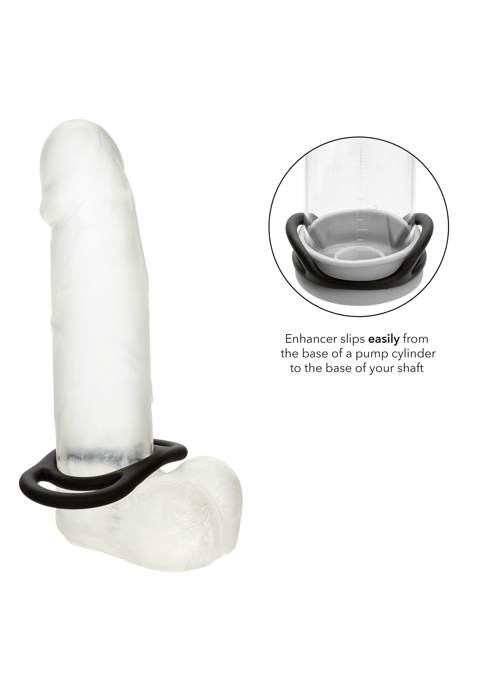 Black silicone Commander ring