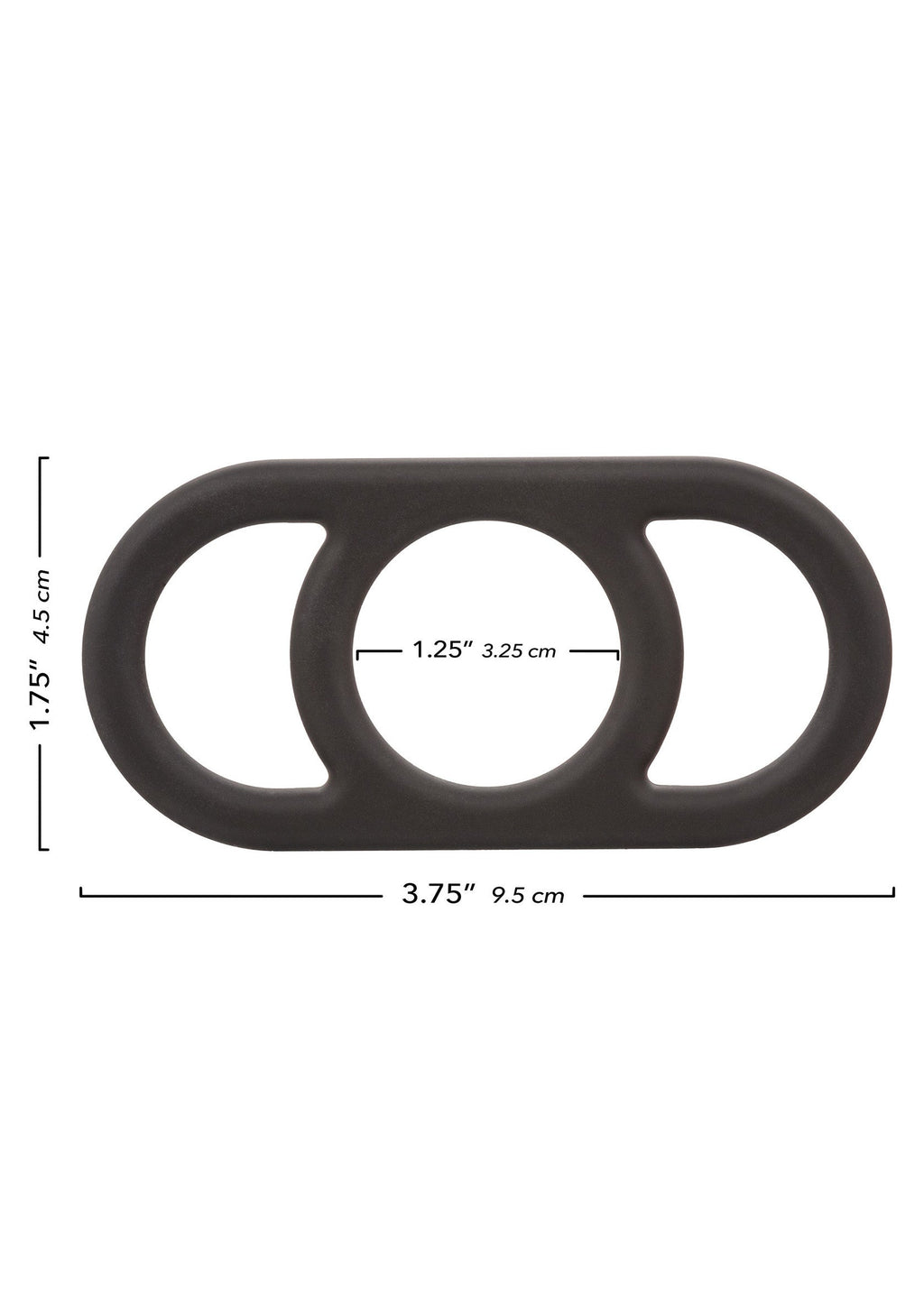 Black silicone Commander ring