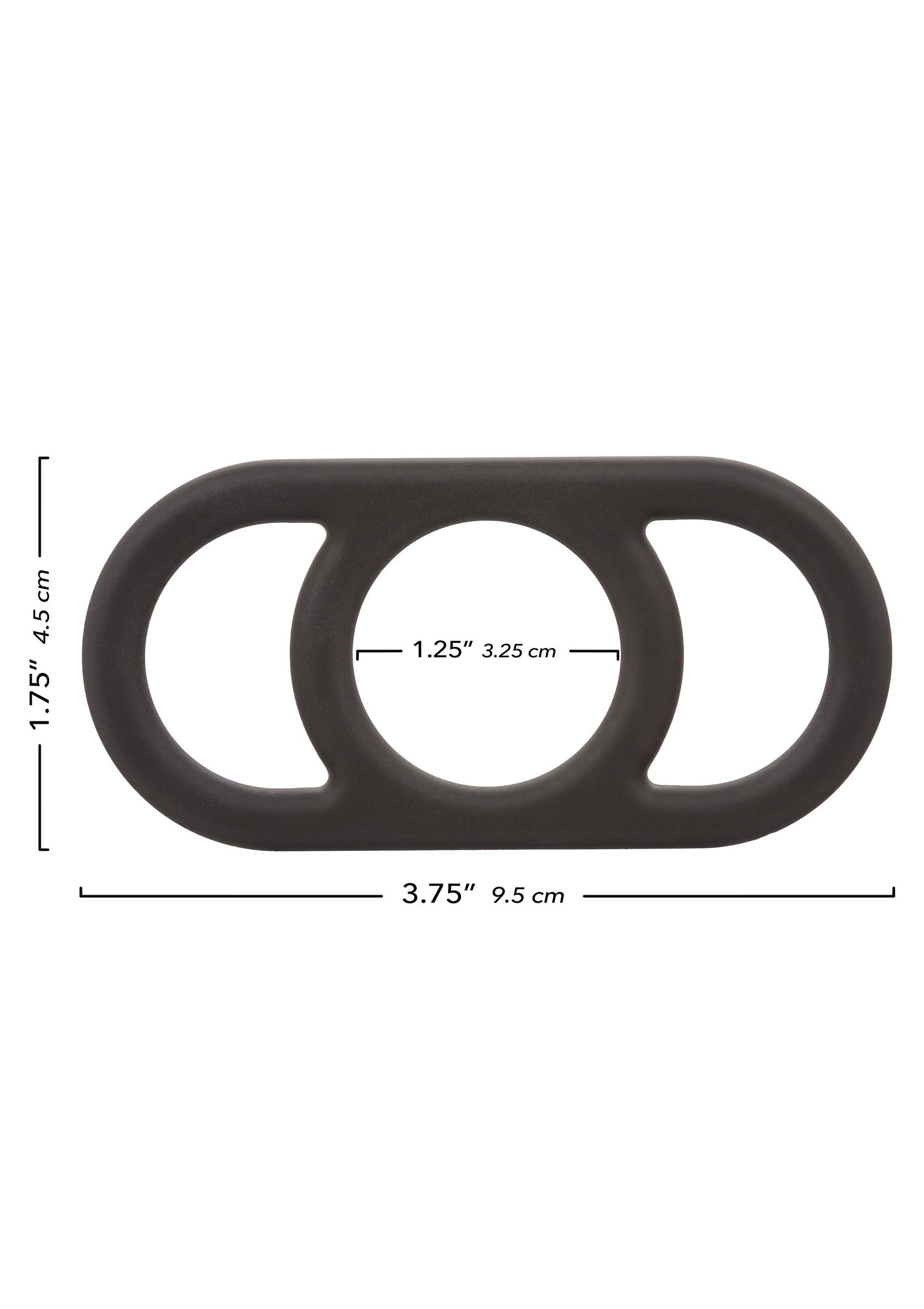 Black silicone Commander ring