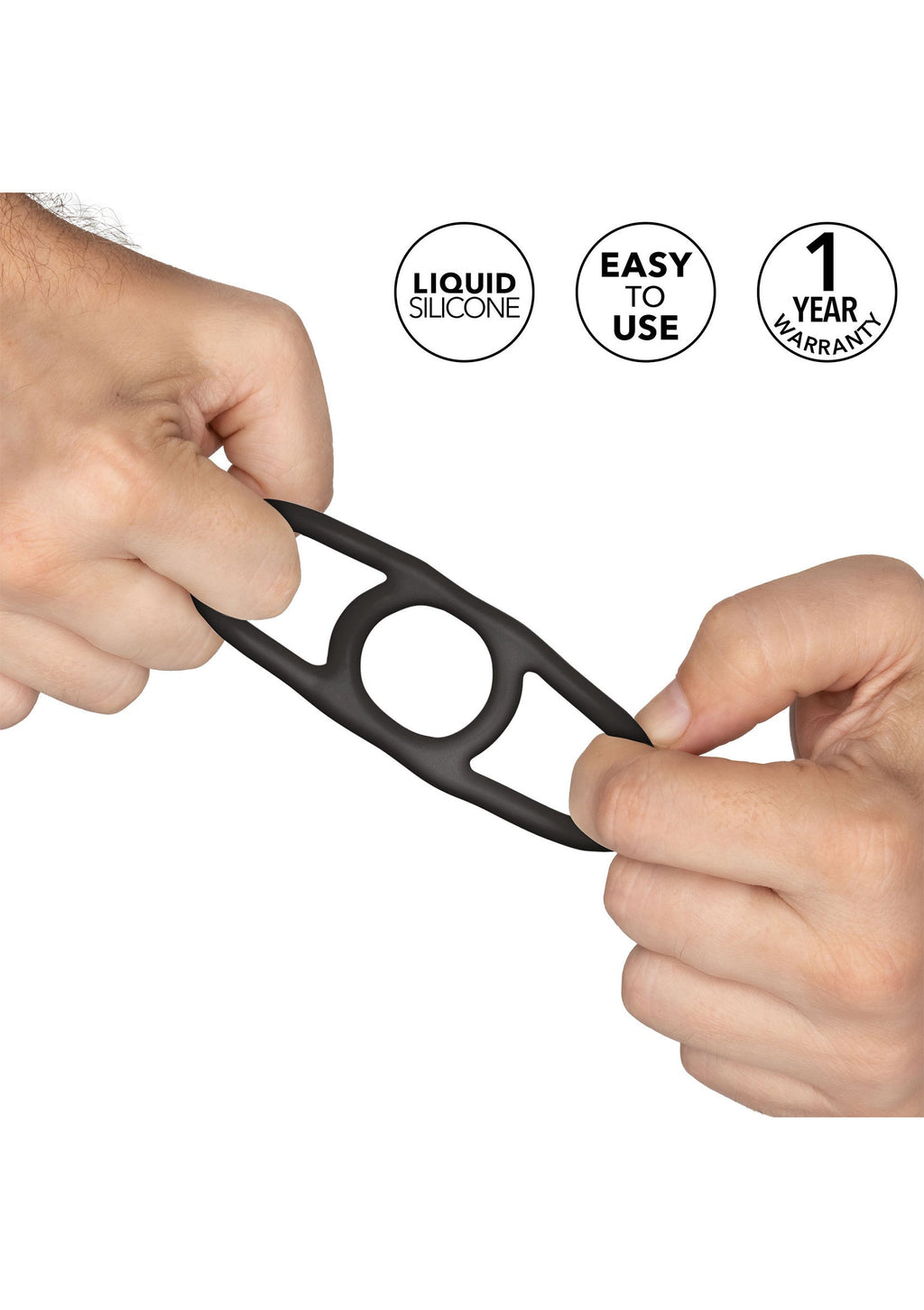 Black silicone Commander ring