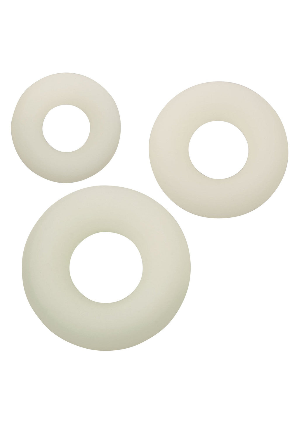 Set of 3 luminous silicone rings