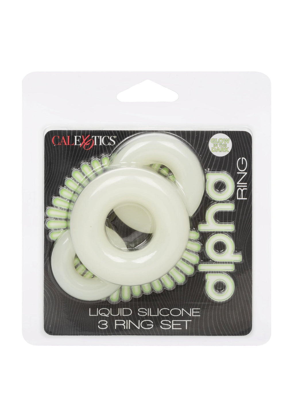 Set of 3 luminous silicone rings