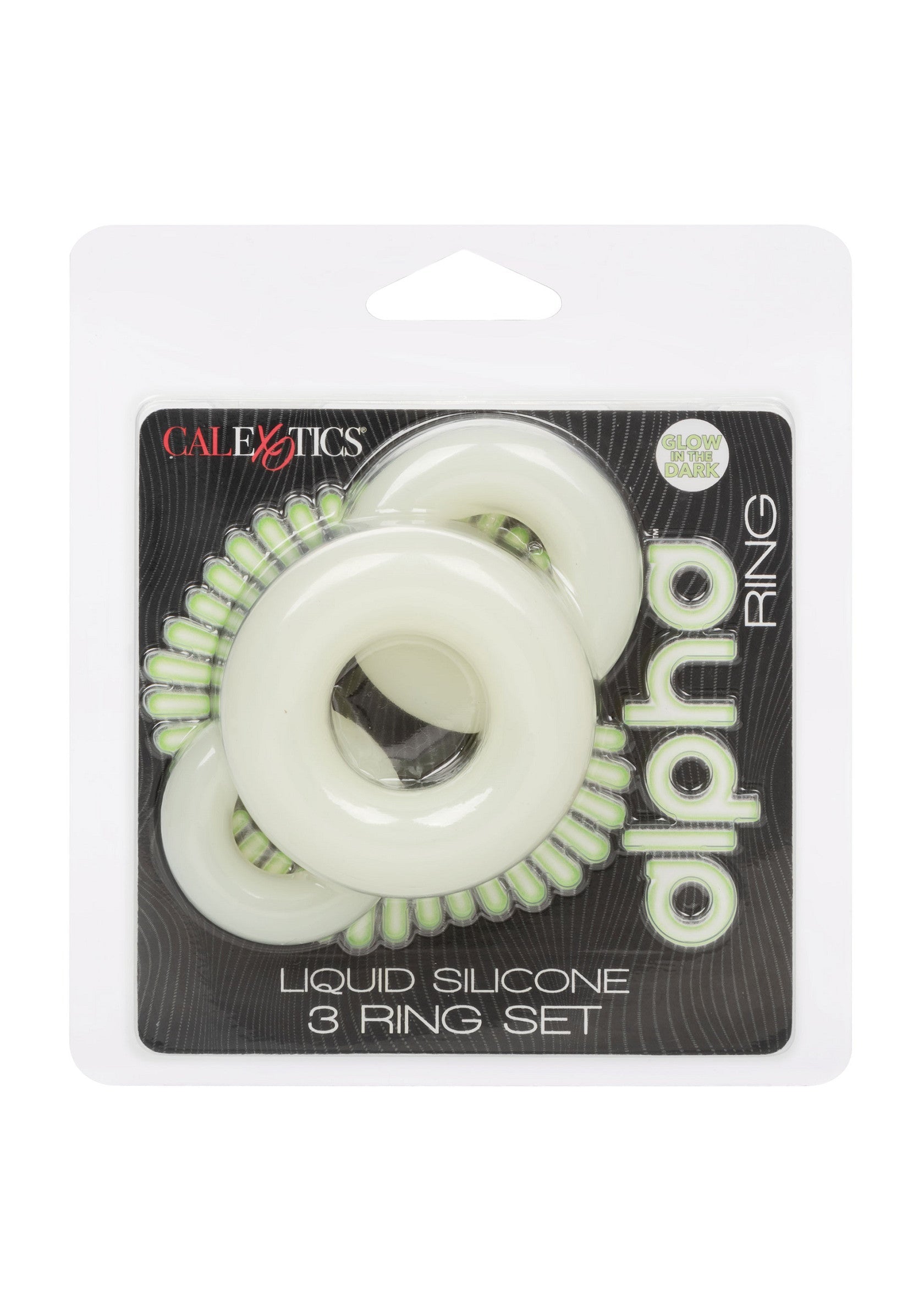 Set of 3 luminous silicone rings
