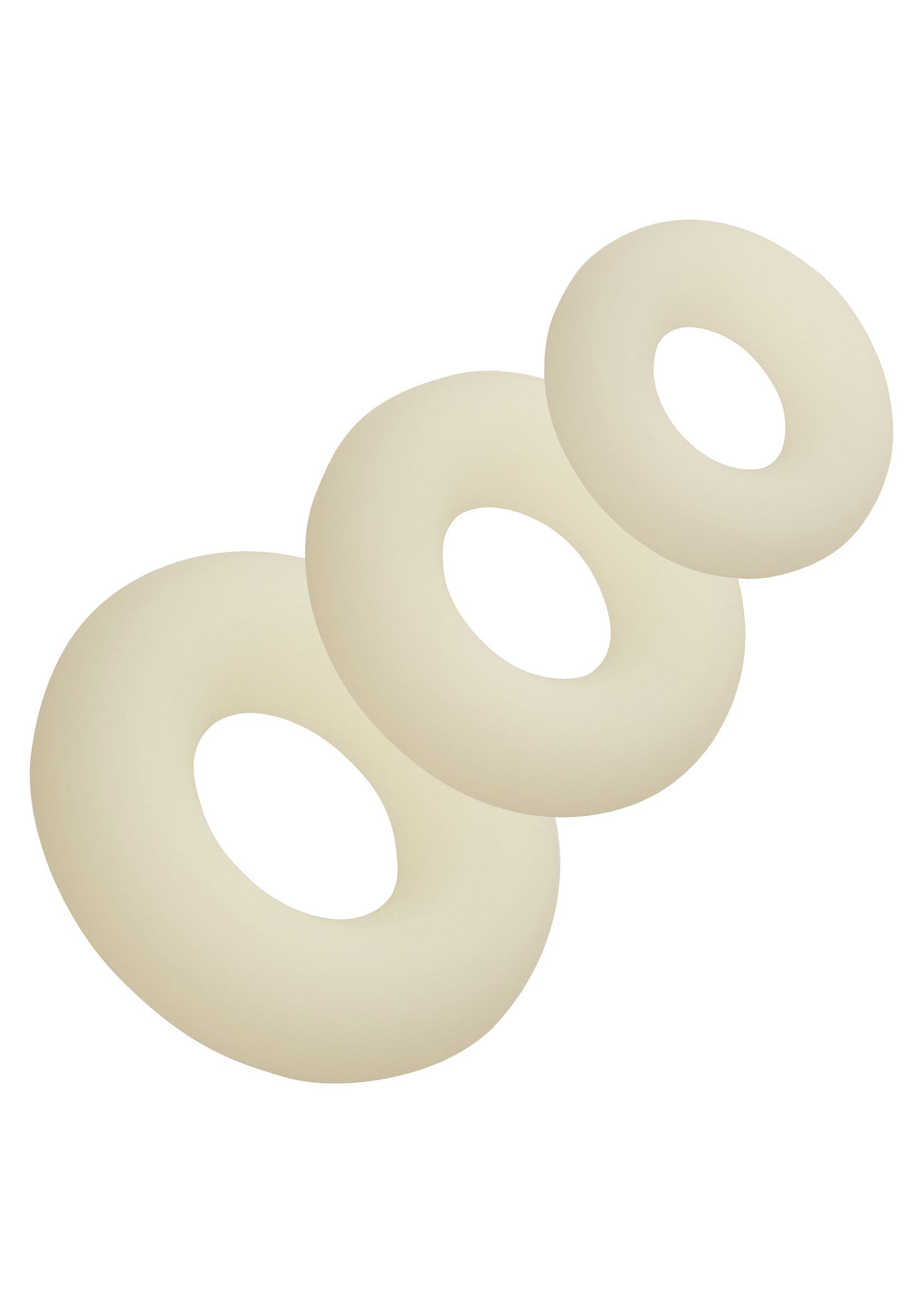 Set of 3 luminous silicone rings