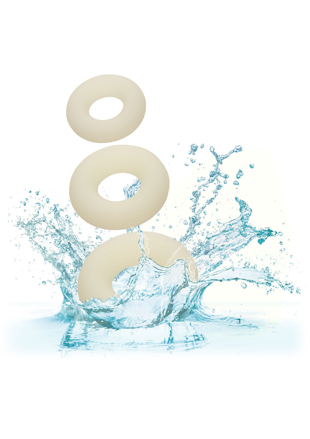 Set of 3 luminous silicone rings