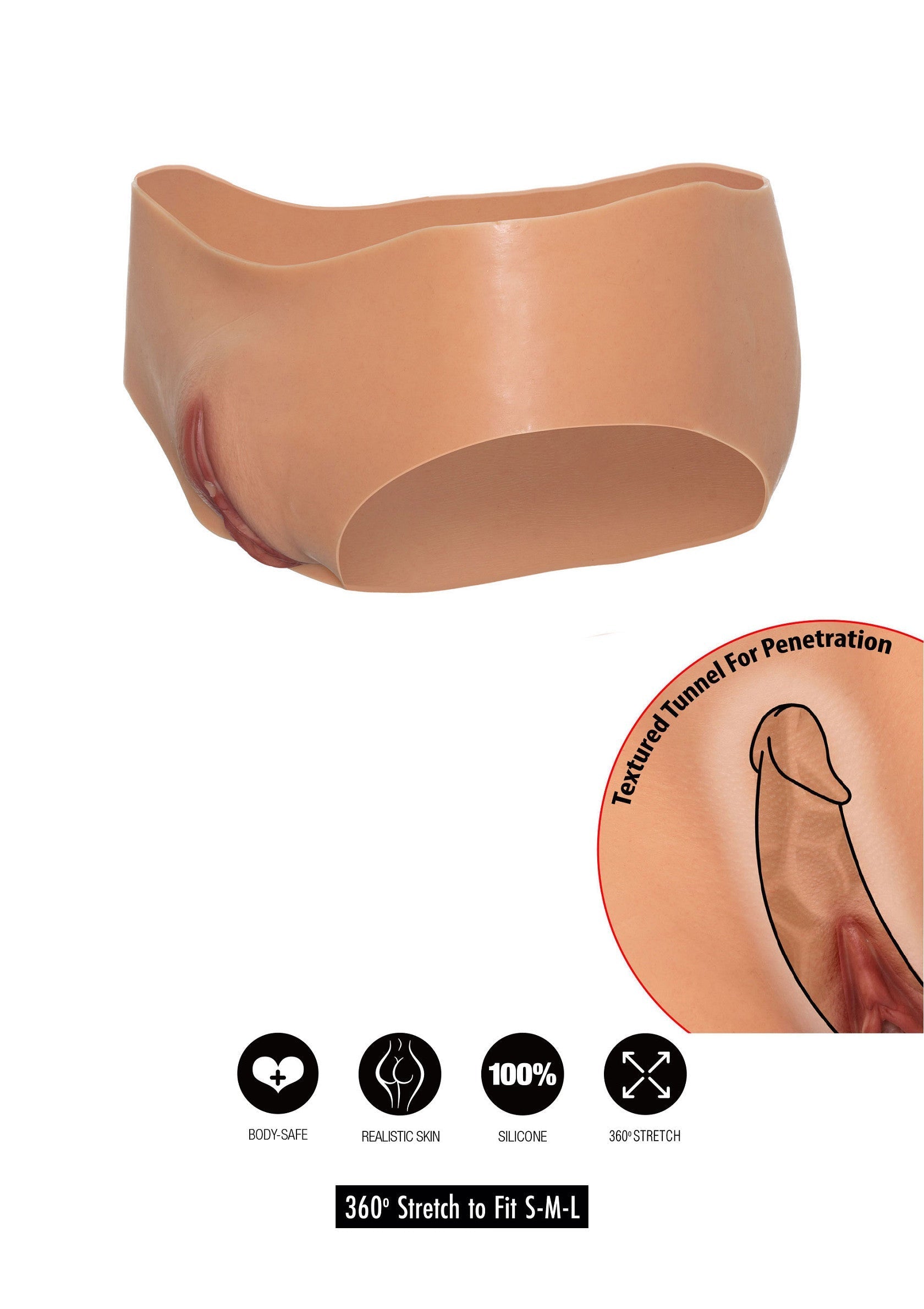Open vagina slip with low waist